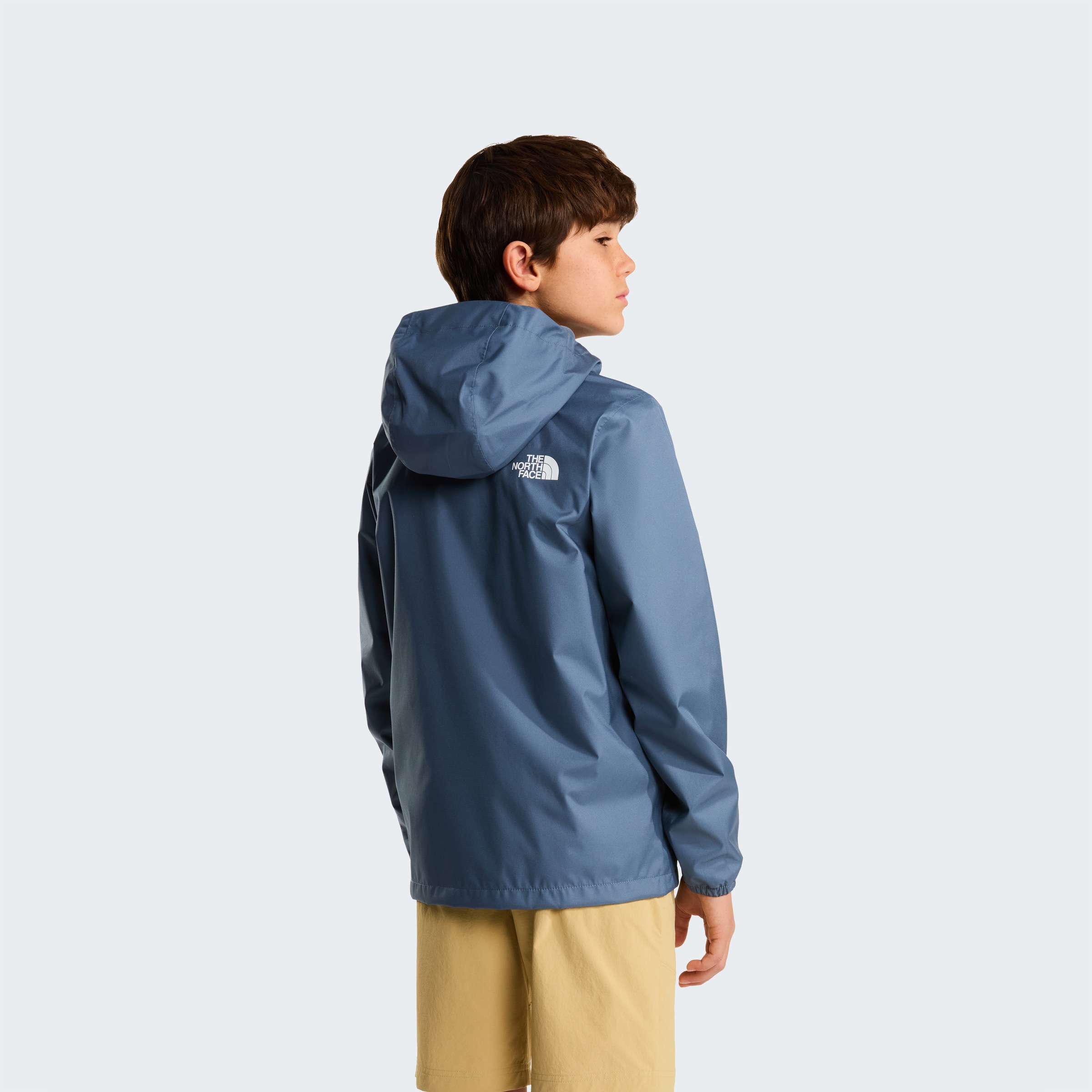 The North Face Regenjacke »TEEN ZIPLINE RAIN JACKET« für Jugendliche, mit fester Kapuze, mit RV-Garage