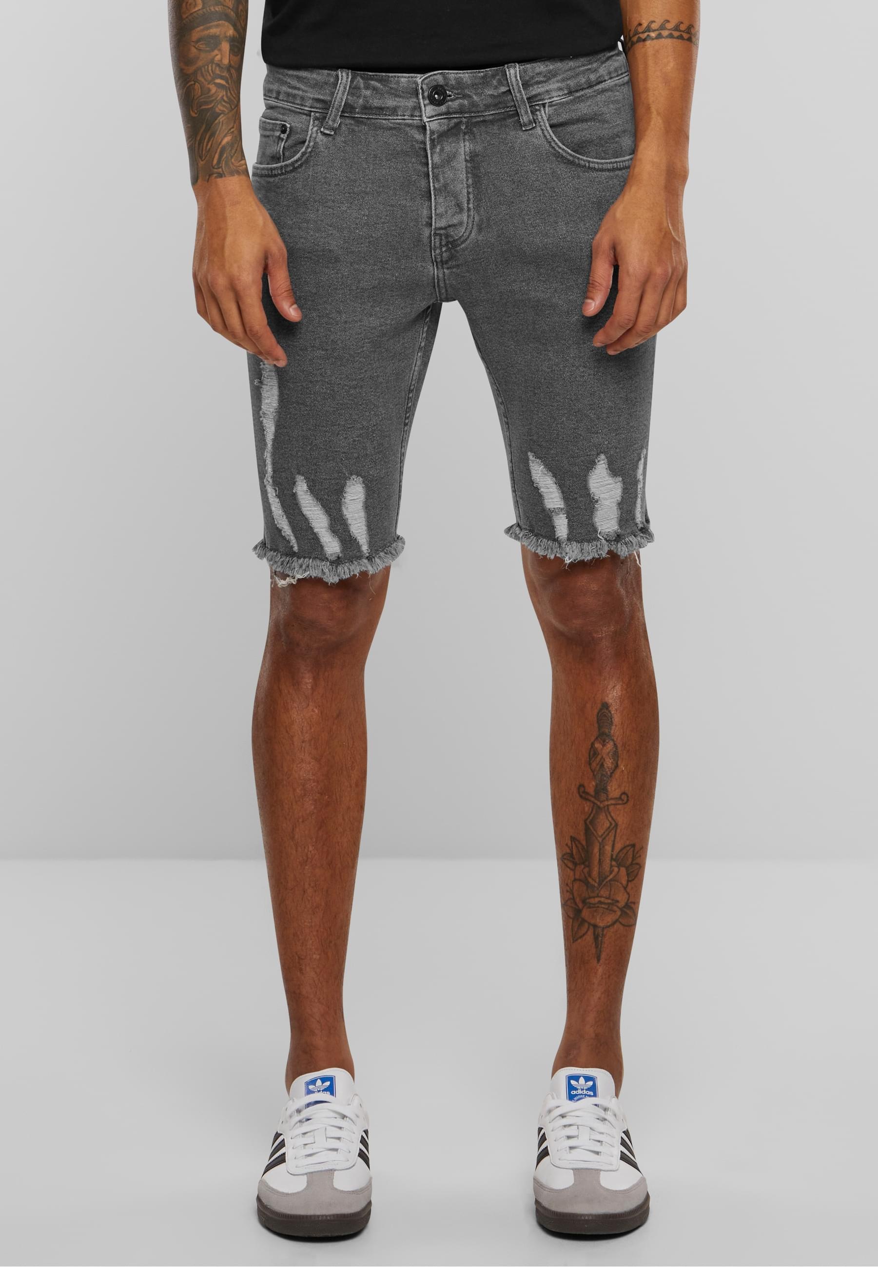 2Y Studios Shorts »2Y Studios Herren 2Y Destroyed Skinny Denim Shorts«, (1 tlg.)