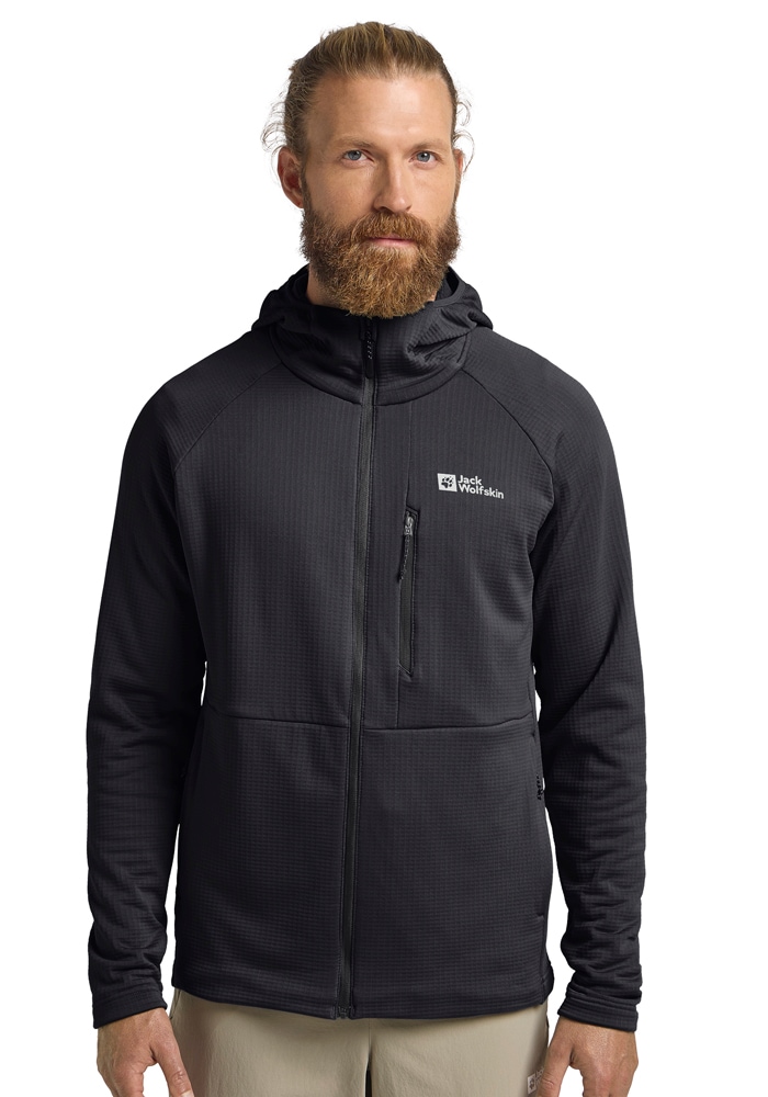 Jack Wolfskin Fleecejacke "KOLBENBERG HOODED FZ M" mitKapuze günstig online kaufen
