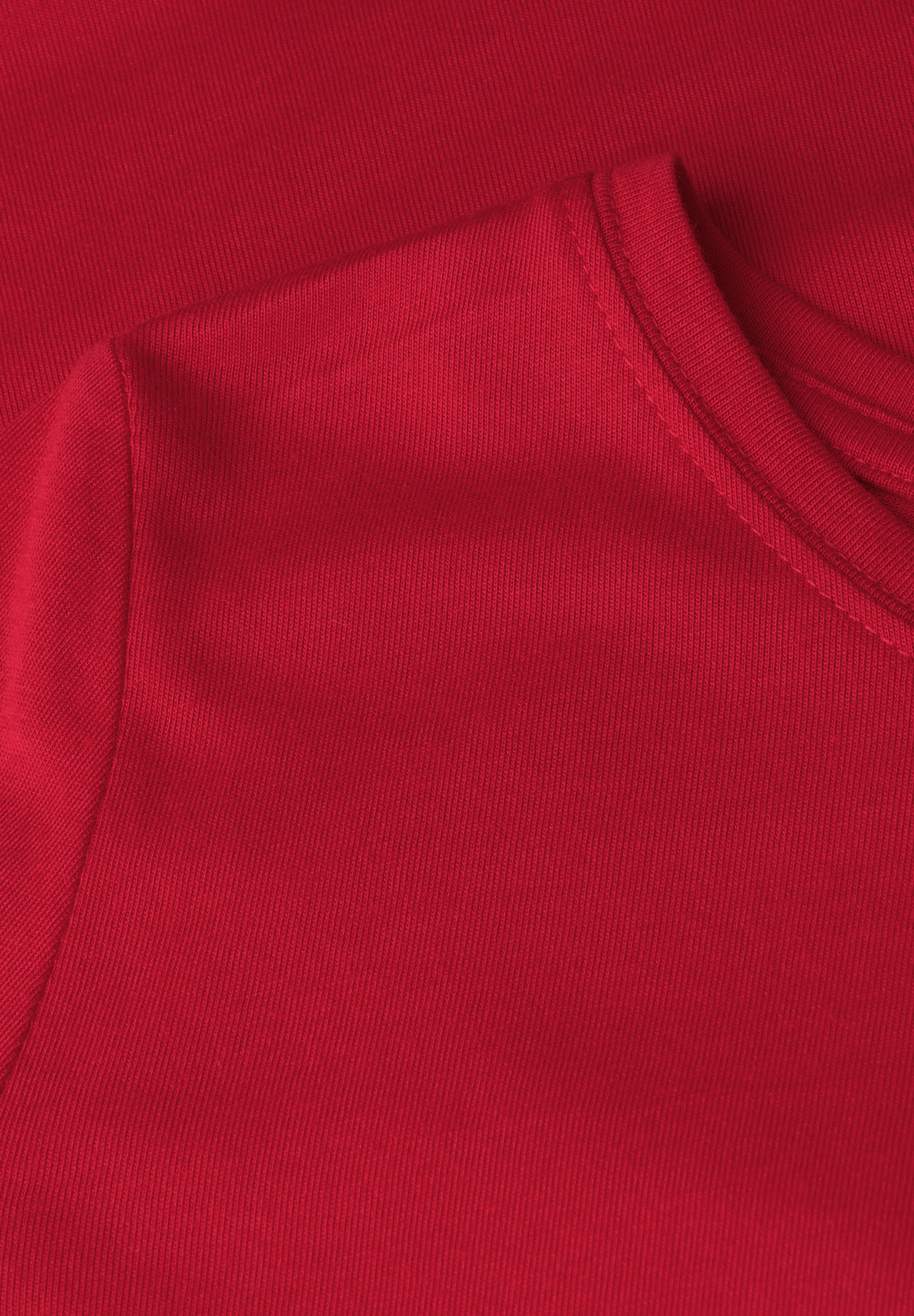 STREET ONE Langarmshirt in Unifarbe