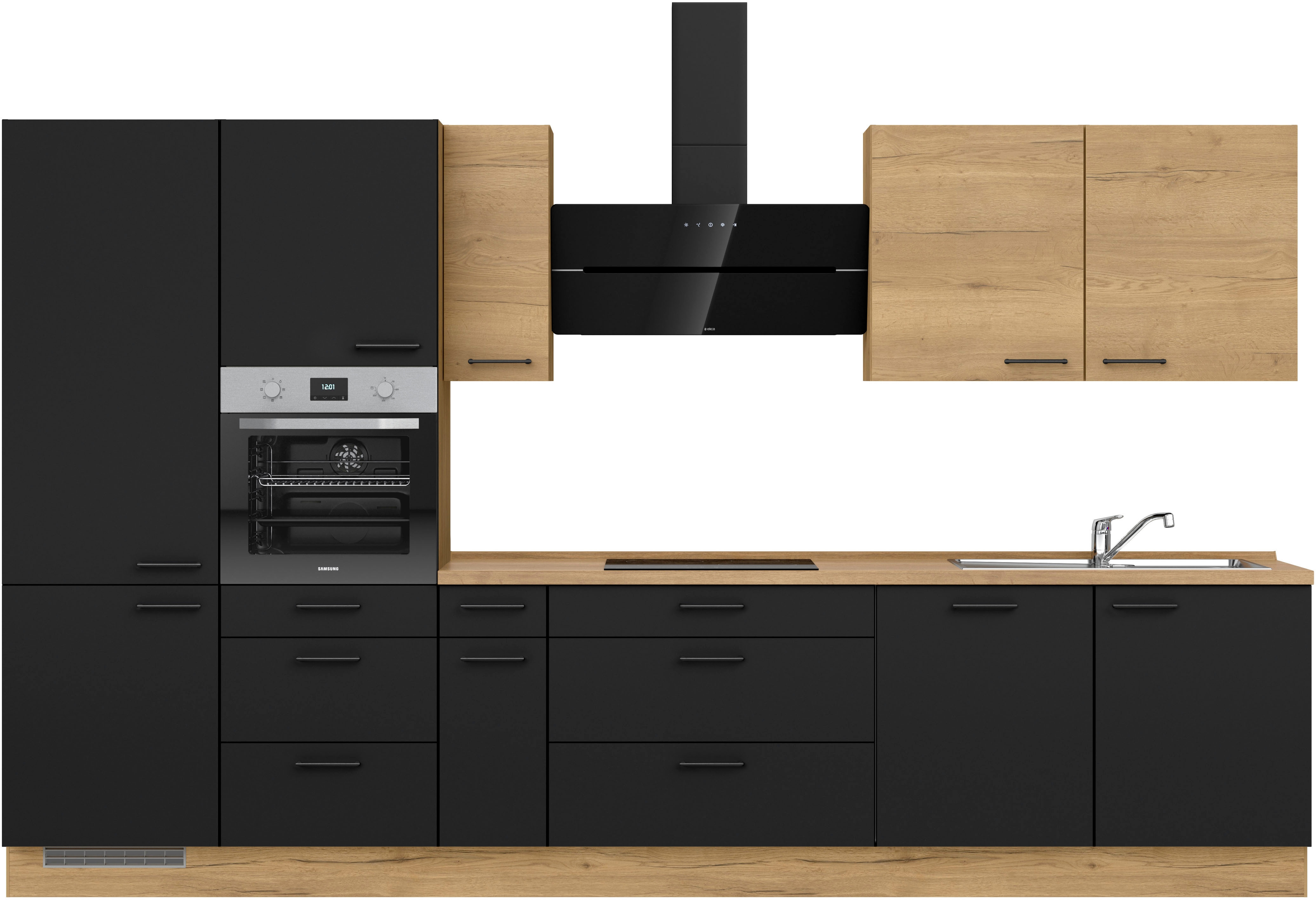 nobilia ""MIAMI", NEU: individuell anpassbar mit gratis Profi-Beratung" vormontiert, Breite 360 cm, Ausrichtung wählbar, wahlw. mit E-Geräten