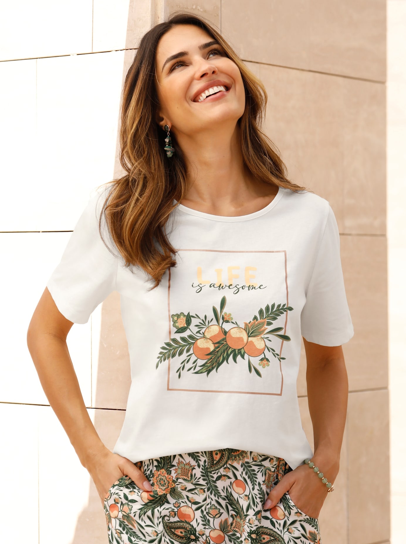 Classic Basics Kurzarmshirt "Rundhals-Shirt", (1 tlg.) günstig online kaufen