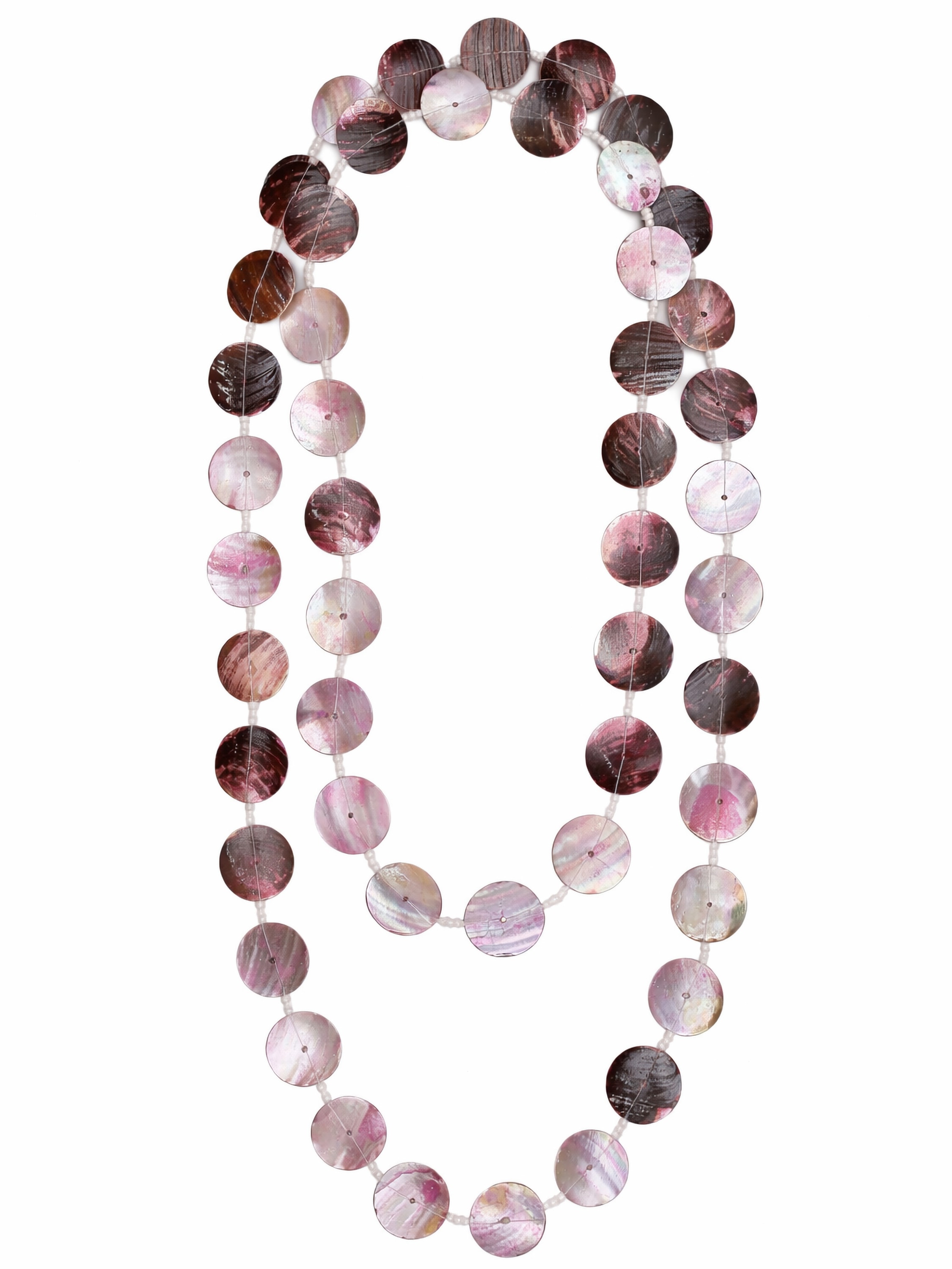 COLLEZIONE ALESSANDRO Lange Kette "Nizza" aus echten Muschelplättchen günstig online kaufen