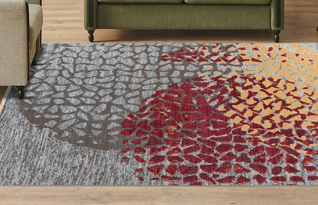 Teppich KAYOOM "Dilan 400", rot, B:120cm H:5mm L:170cm, Polyester, Teppiche, Teppich