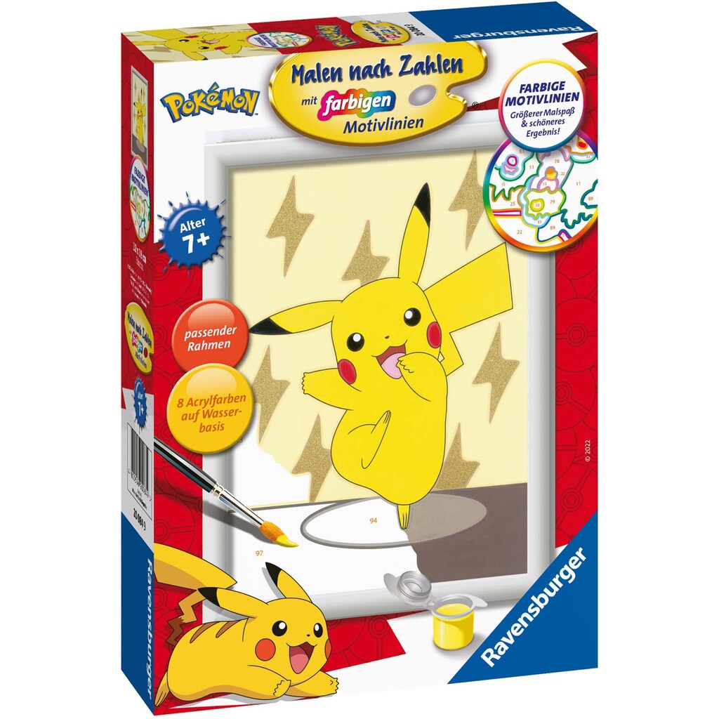 Ravensburger Malen nach Zahlen »Pikachu«, Made in Europe, FSC® - schützt Wald - weltweit