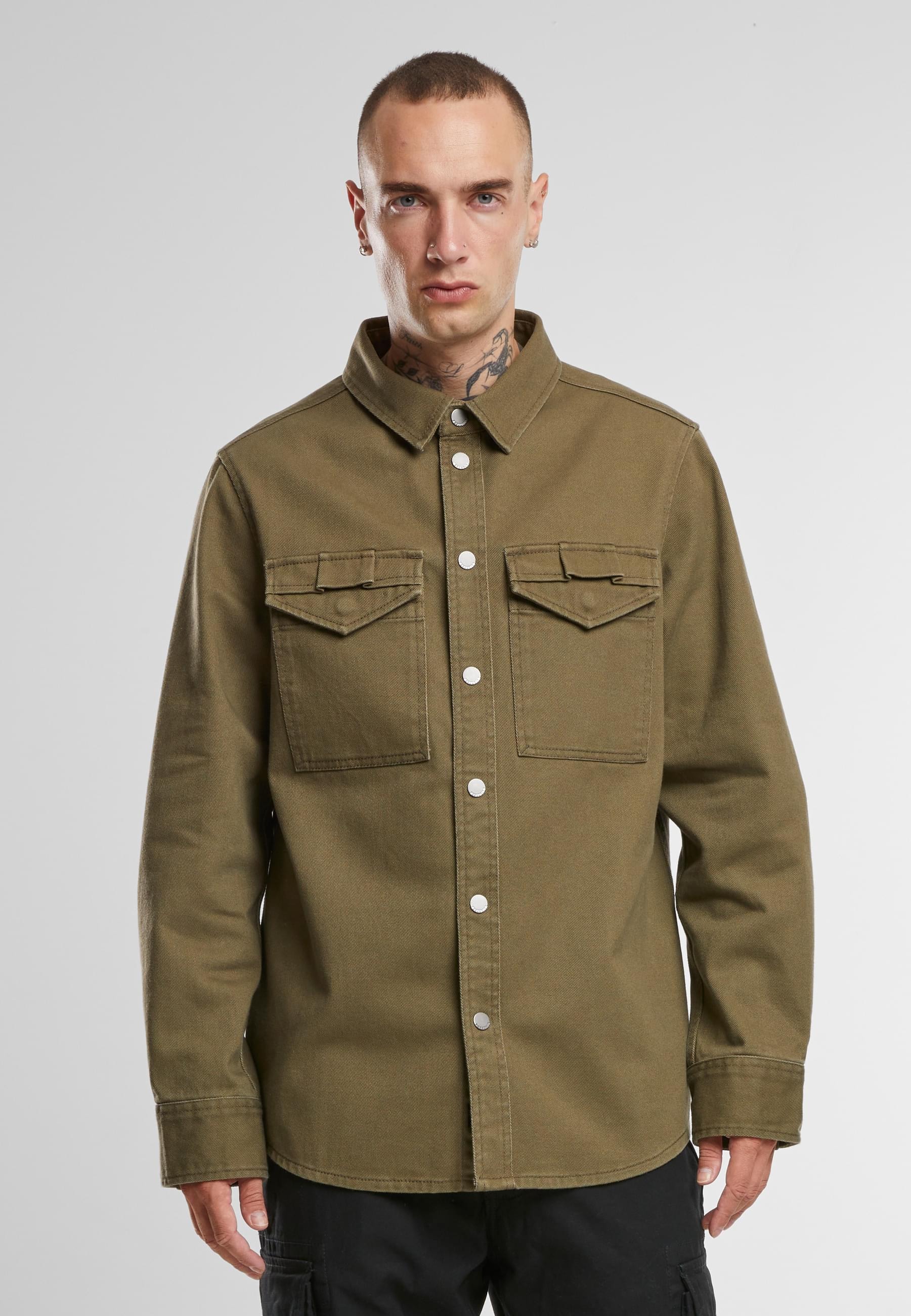 Brandit Langarmhemd »Brandit Brandit Men Heavy Twill Shirt«, (1 tlg.)