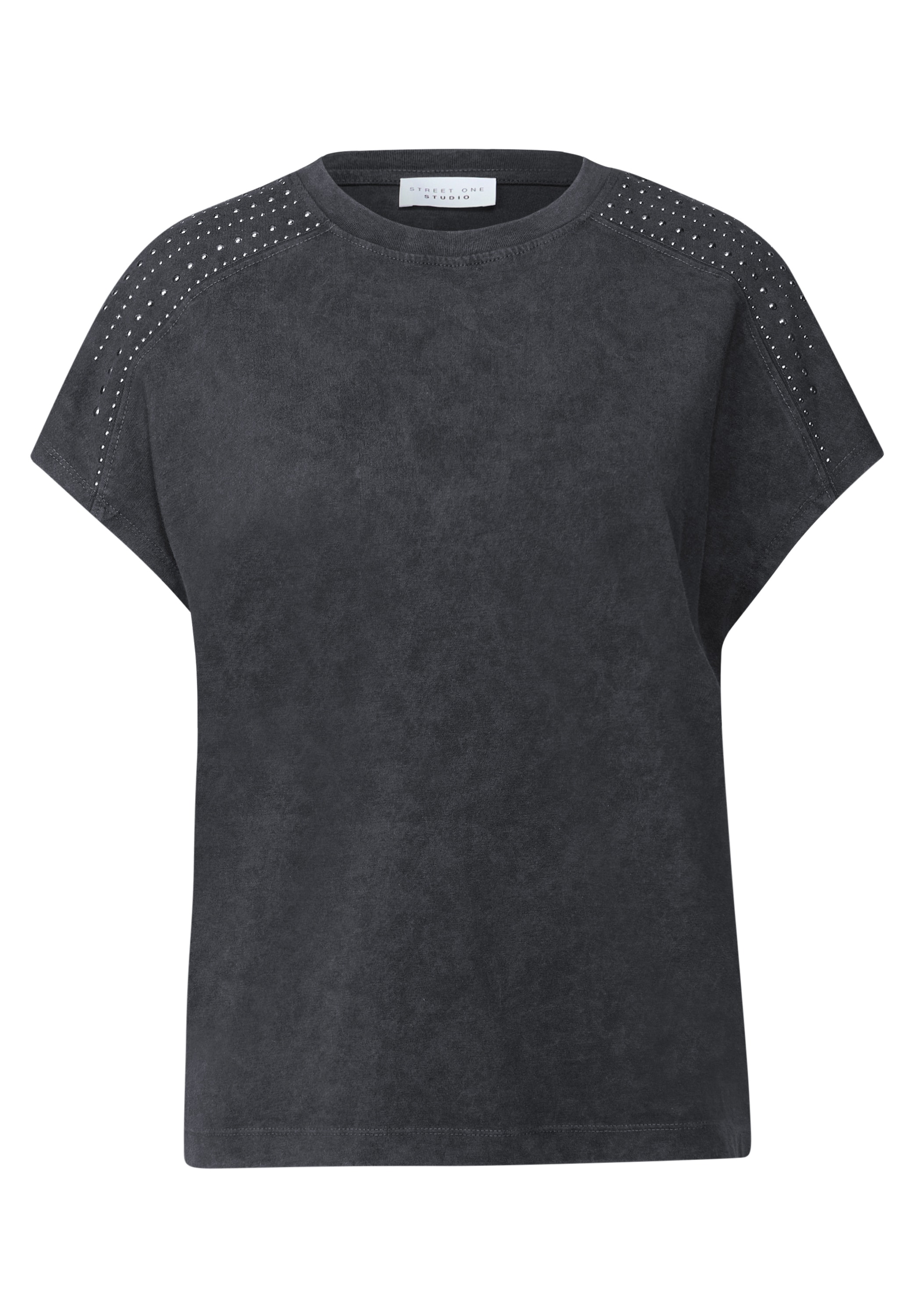 STREET ONE STUDIO Rundhalsshirt, mit Glitzer-Details