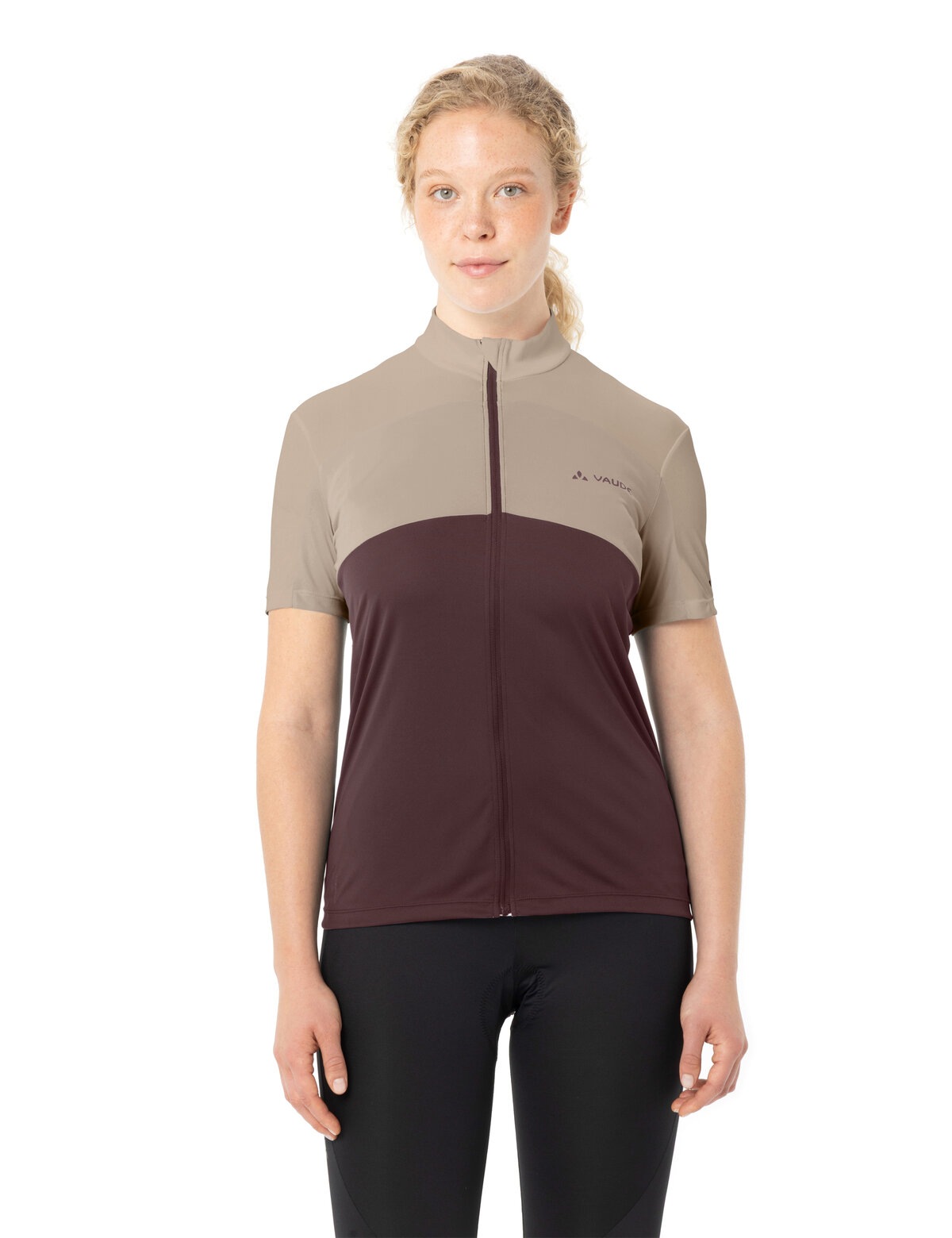 VAUDE Radtrikot »WOMEN'S MATERA FZ TRICOT« für Radsport, mit zwei Rückentaschen, mit Stehkragen, atmungsaktiv