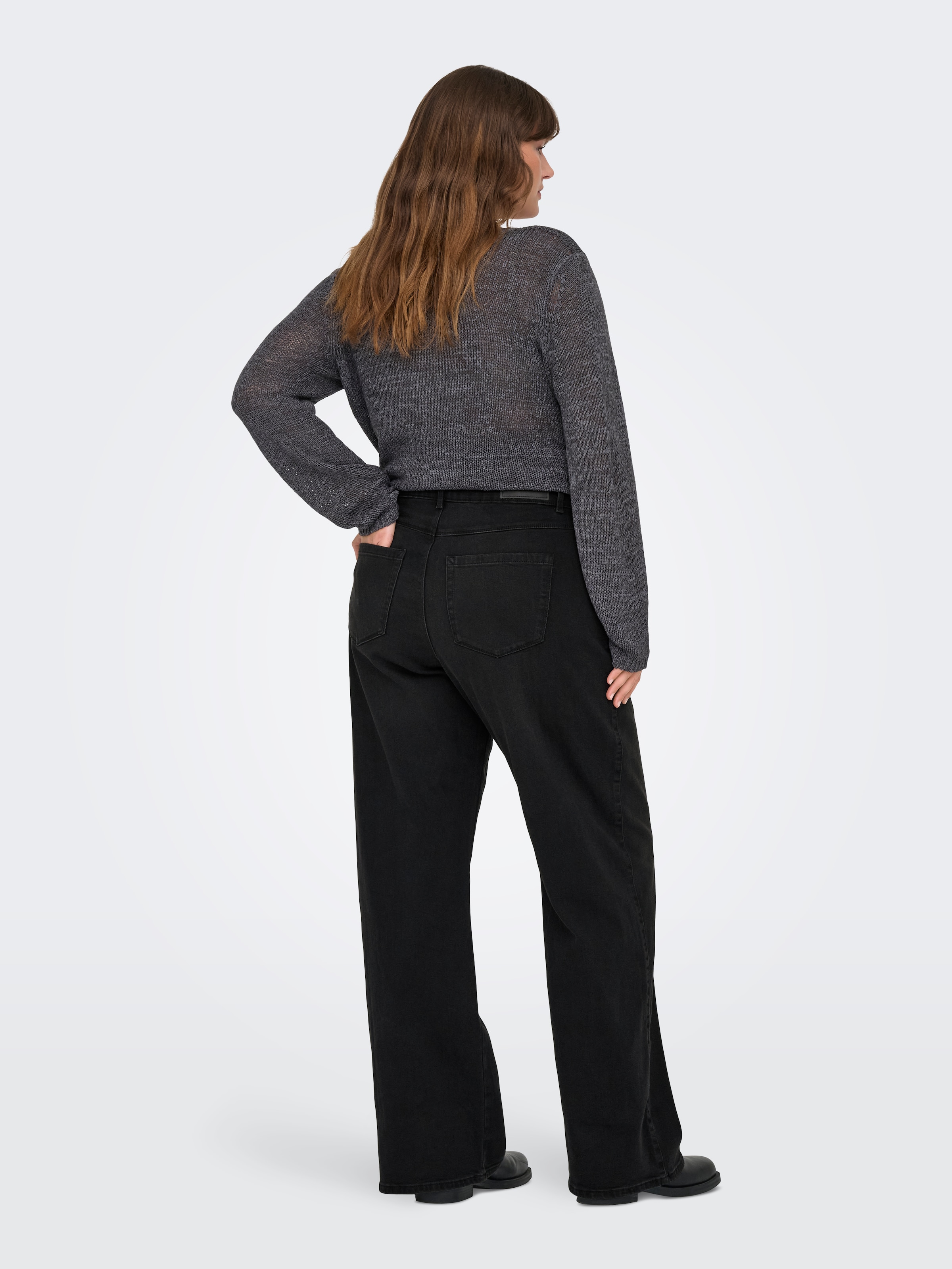 ONLY CARMAKOMA High-waist-Jeans »CARSNOW HW WIDE DNM JEANS PIM WB«