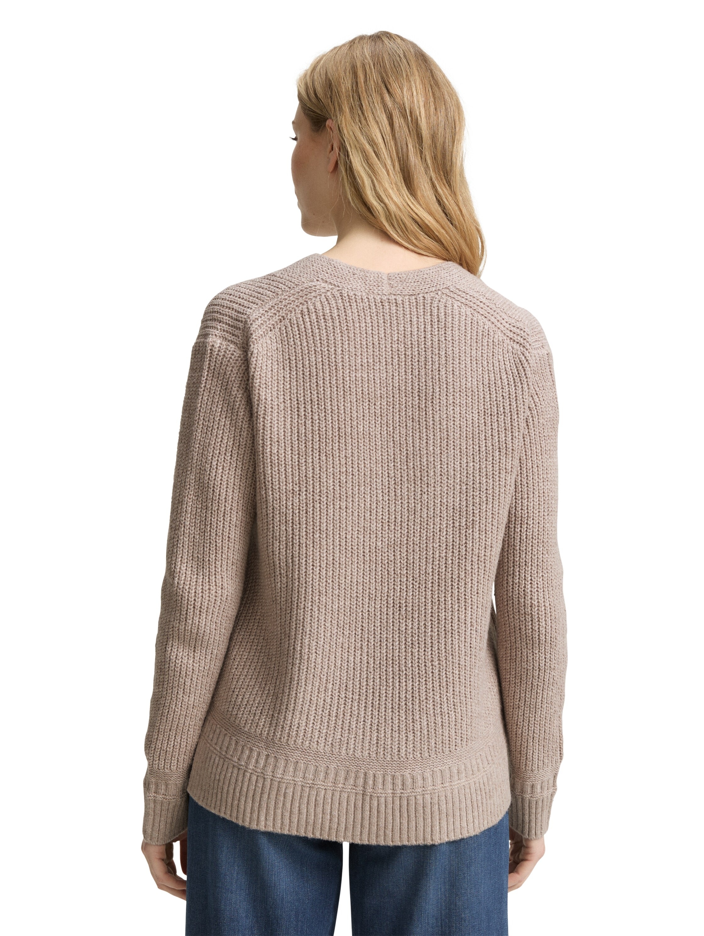 TOM TAILOR Strickpullover, mit Rippstruktur günstig online kaufen