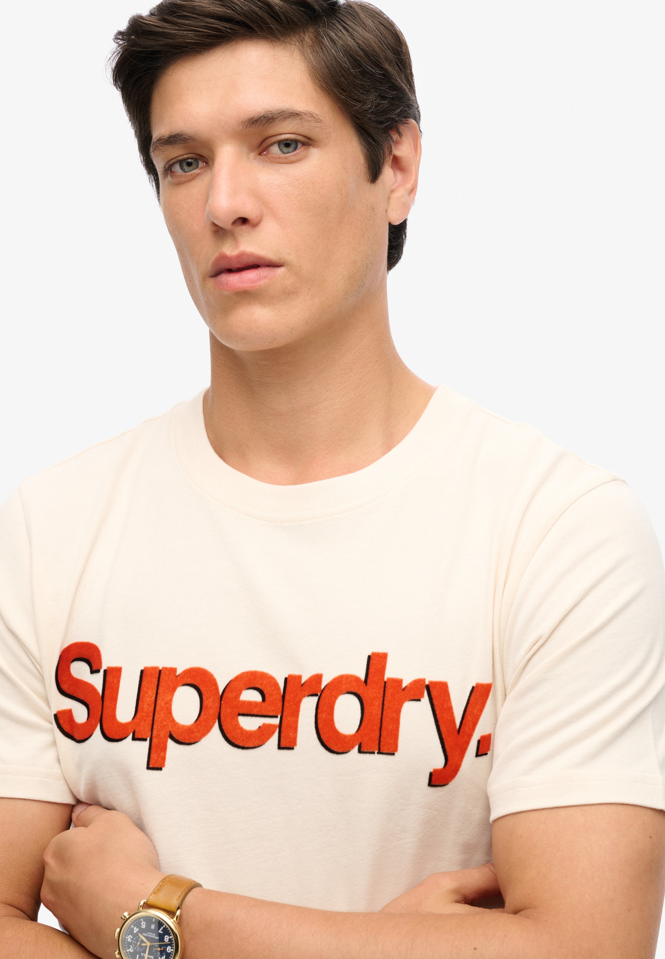 Superdry Rundhalsshirt "CLASSIC CORE LOGO SHADOW TEE" günstig online kaufen