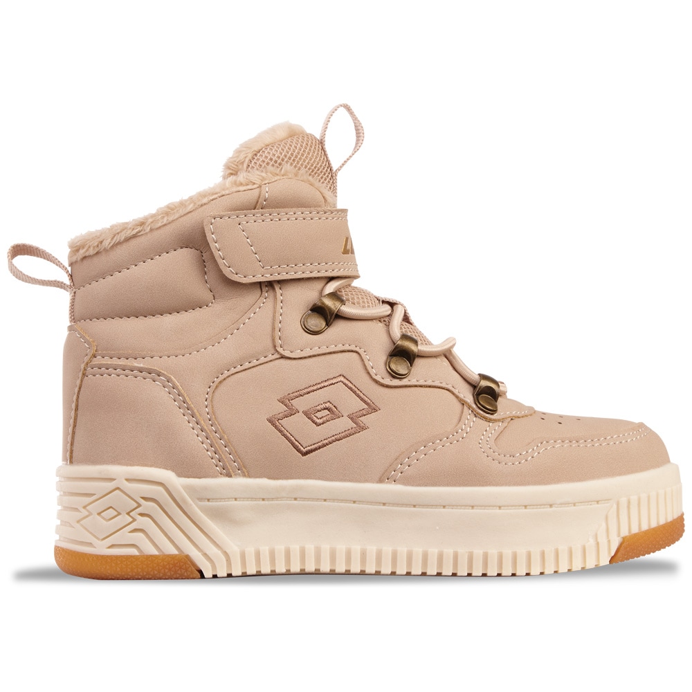 LOTTO Mädchen Winterboots, Gr. 27, beige, Kunstfaser, Synthetik, unifarben, Schuhe, - mit kuscheligem Warmfutter
