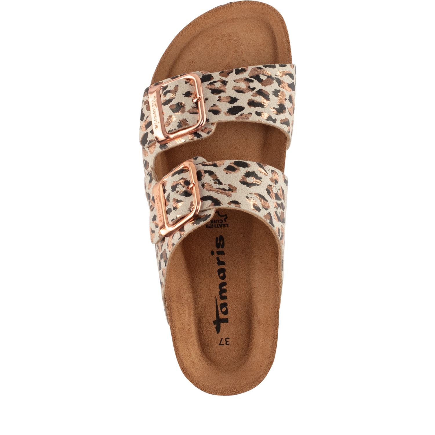 Tamaris Pantolette  Schlupfschuh, Flats mit verstellbaren Schnallen