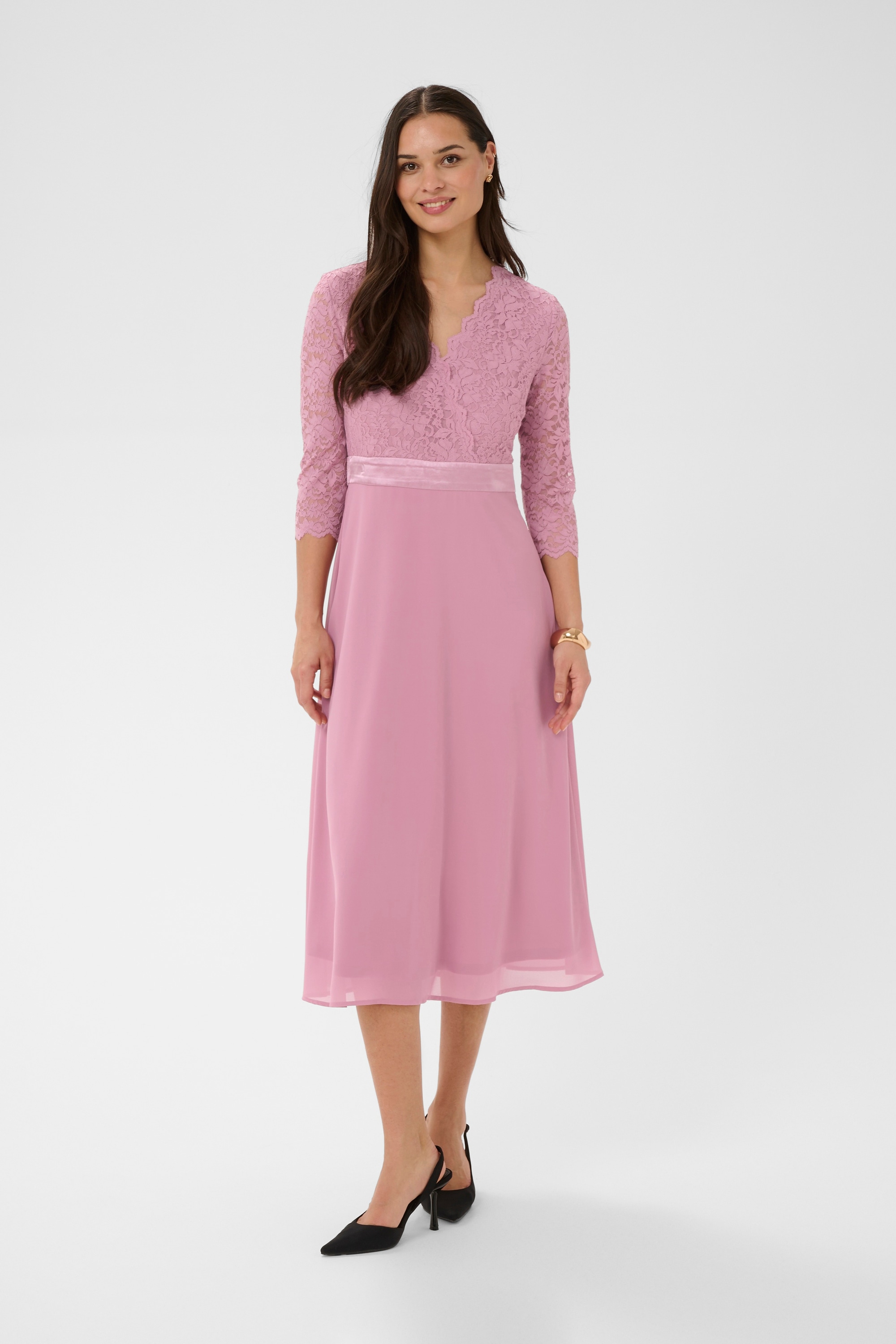 KAFFE Midikleid »Kleid KAlacy«