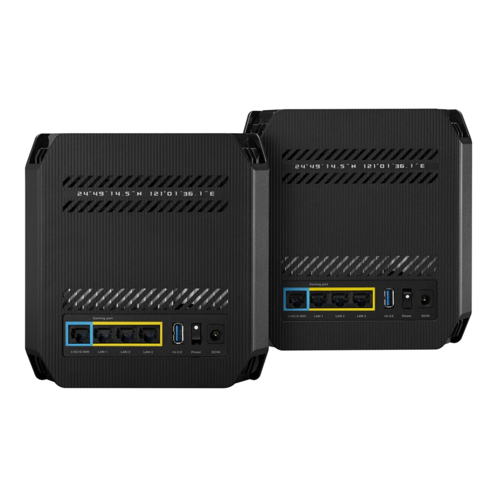 Asus WLAN-Router »Router Asus WiFi 6 AiMesh ROG Rapture GT6 AX10000 (2er Set)«, (Set, 2 St., 2er Set)