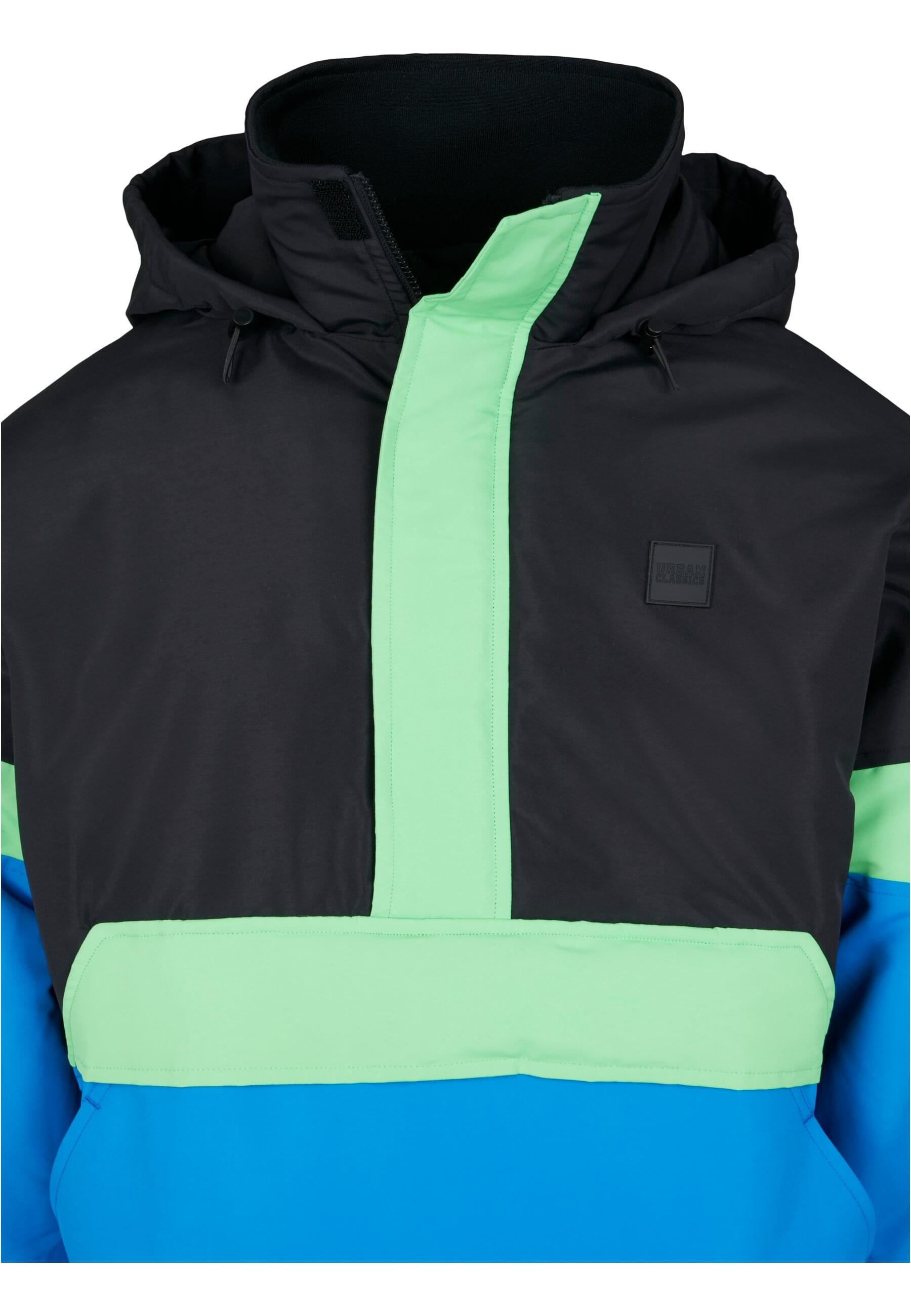URBAN CLASSICS Allwetterjacke »Urban Classics Herren 3-Tone Neon Mix Pull Over Jacket«, (1 St.), mit Kapuze
