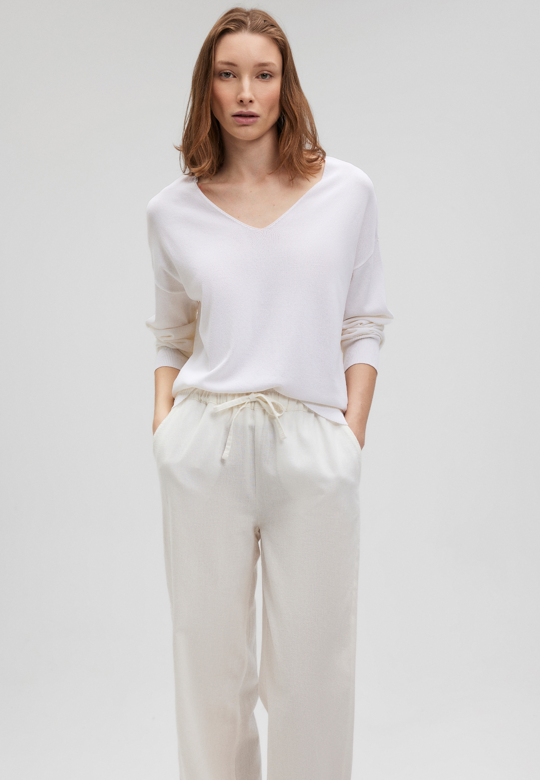 Mavi Strickpullover »V NECK SWEATER«, Strickpullover