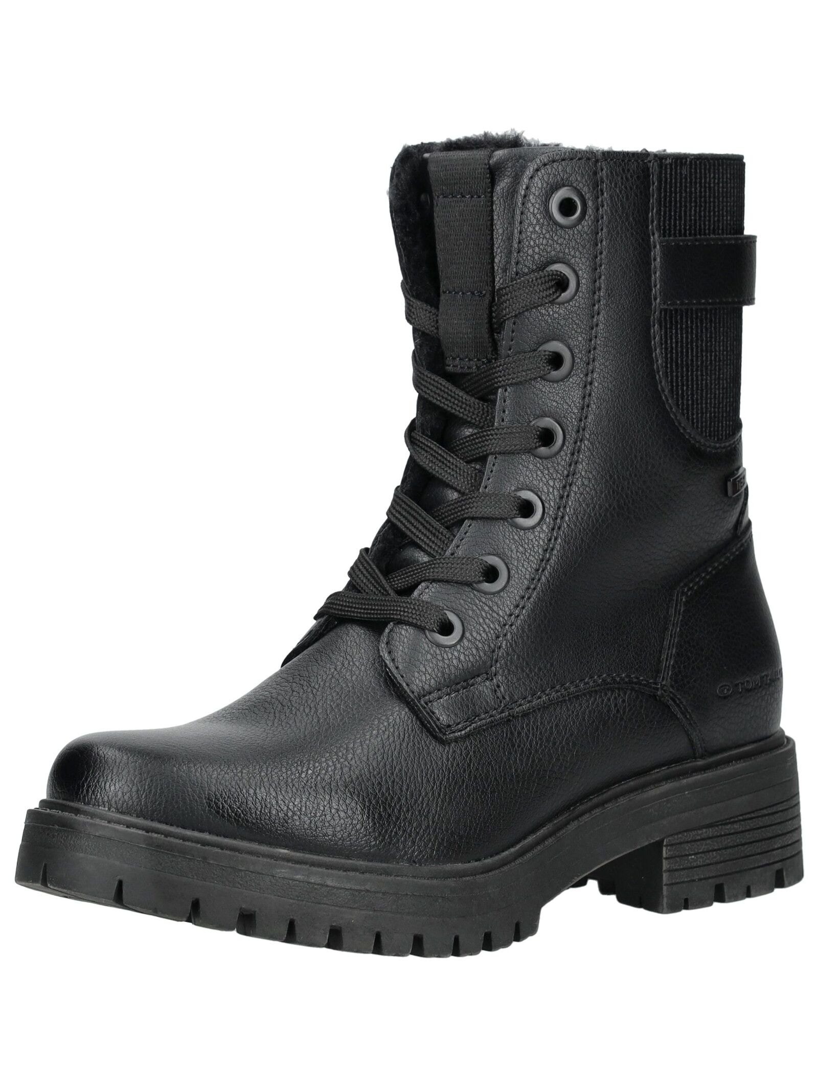 TOM TAILOR Schnürstiefelette "Tom Tailor Stiefelette Lederimitat/Textil" günstig online kaufen