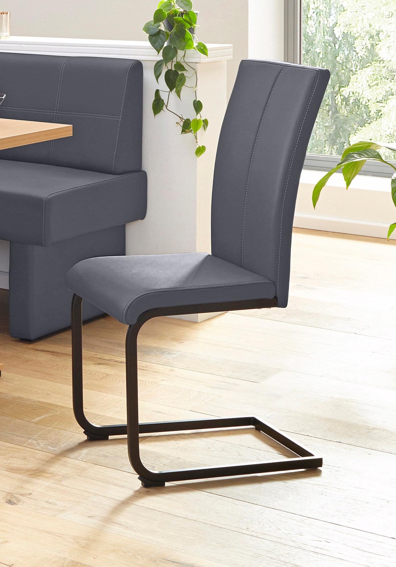 Home affaire Freischwinger "Nils", (Set), 2 St., Kunstleder, Stuhl belastba günstig online kaufen