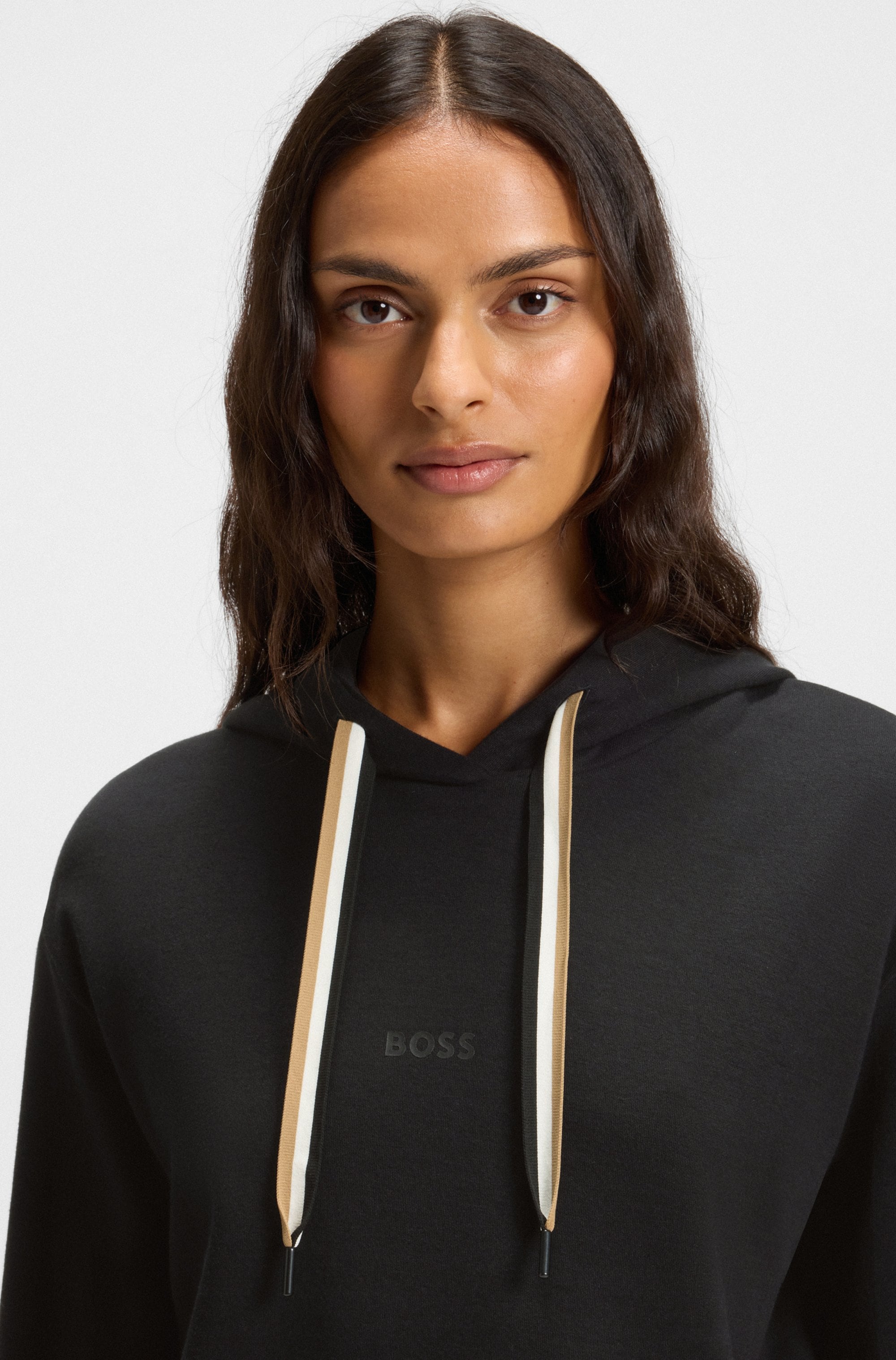 BOSS Hoodie »CP Stripe Hoodie«, mit kontrastfarbener Kordel