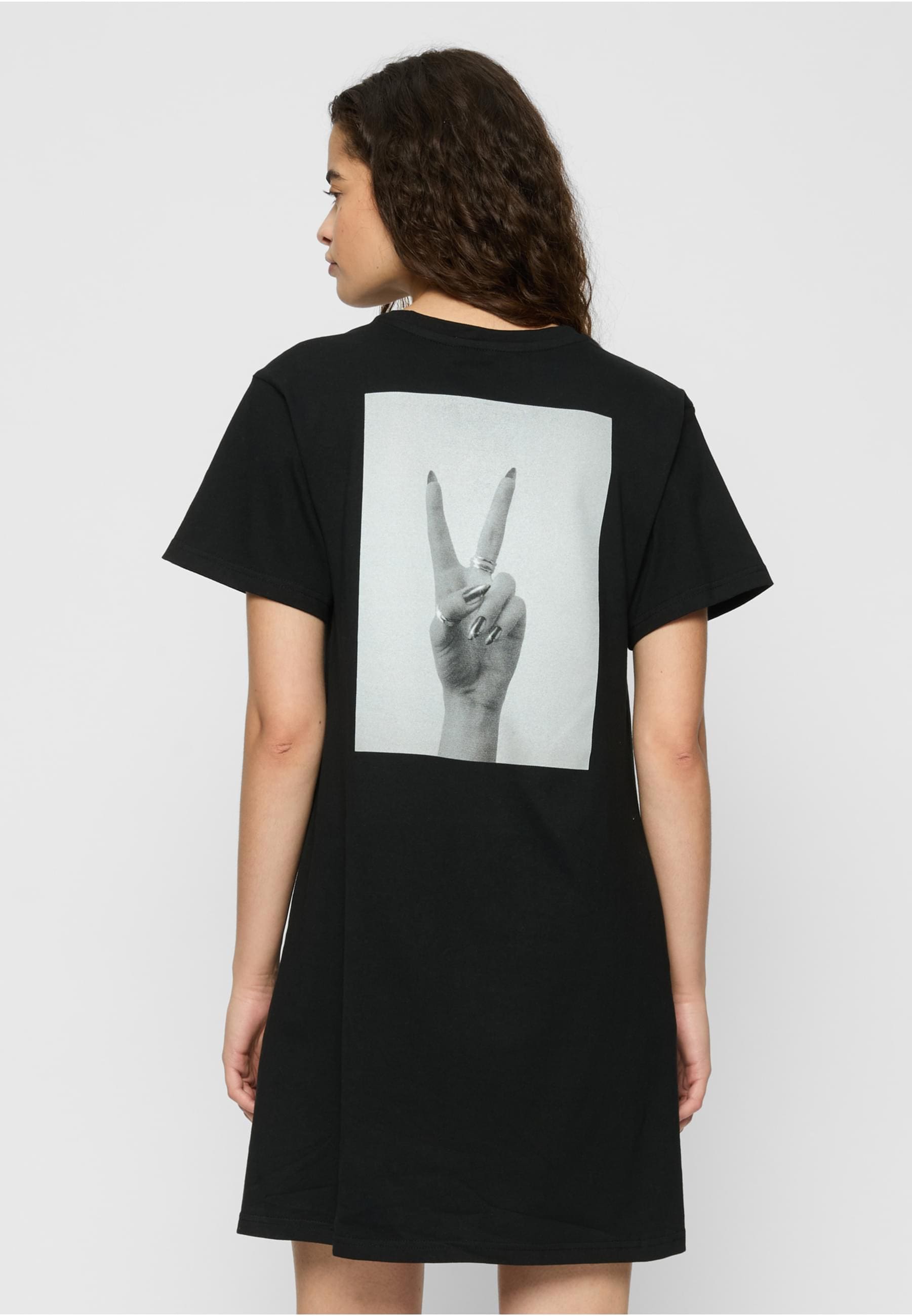 Miss Tee Shirtkleid »Miss Tee Girls Peace Hand Ladies Tee Dress«, (1 tlg.)