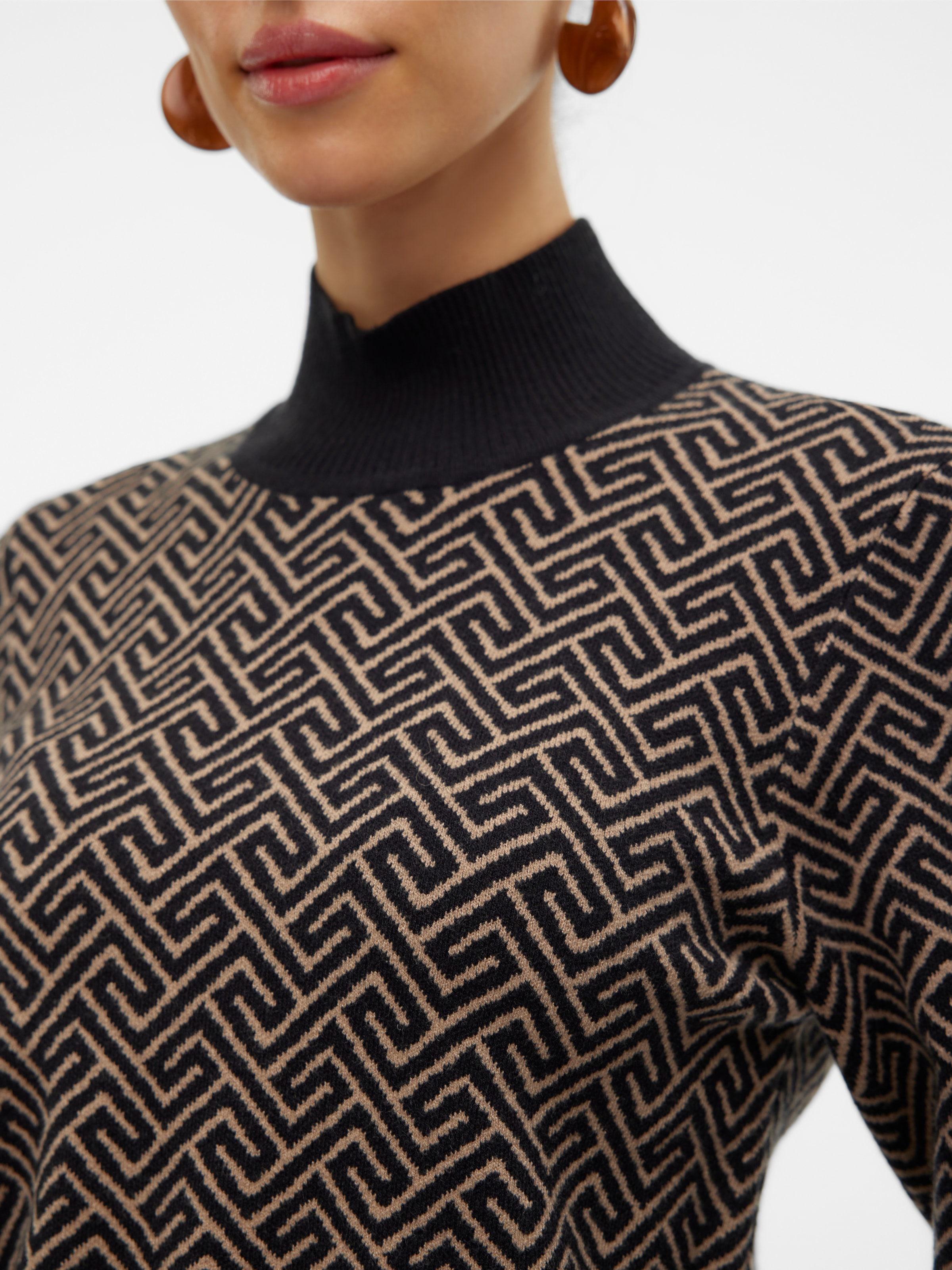 Vero Moda Strickpullover »VMARIA ART LS HIGH-NECK PULLOVER GA«