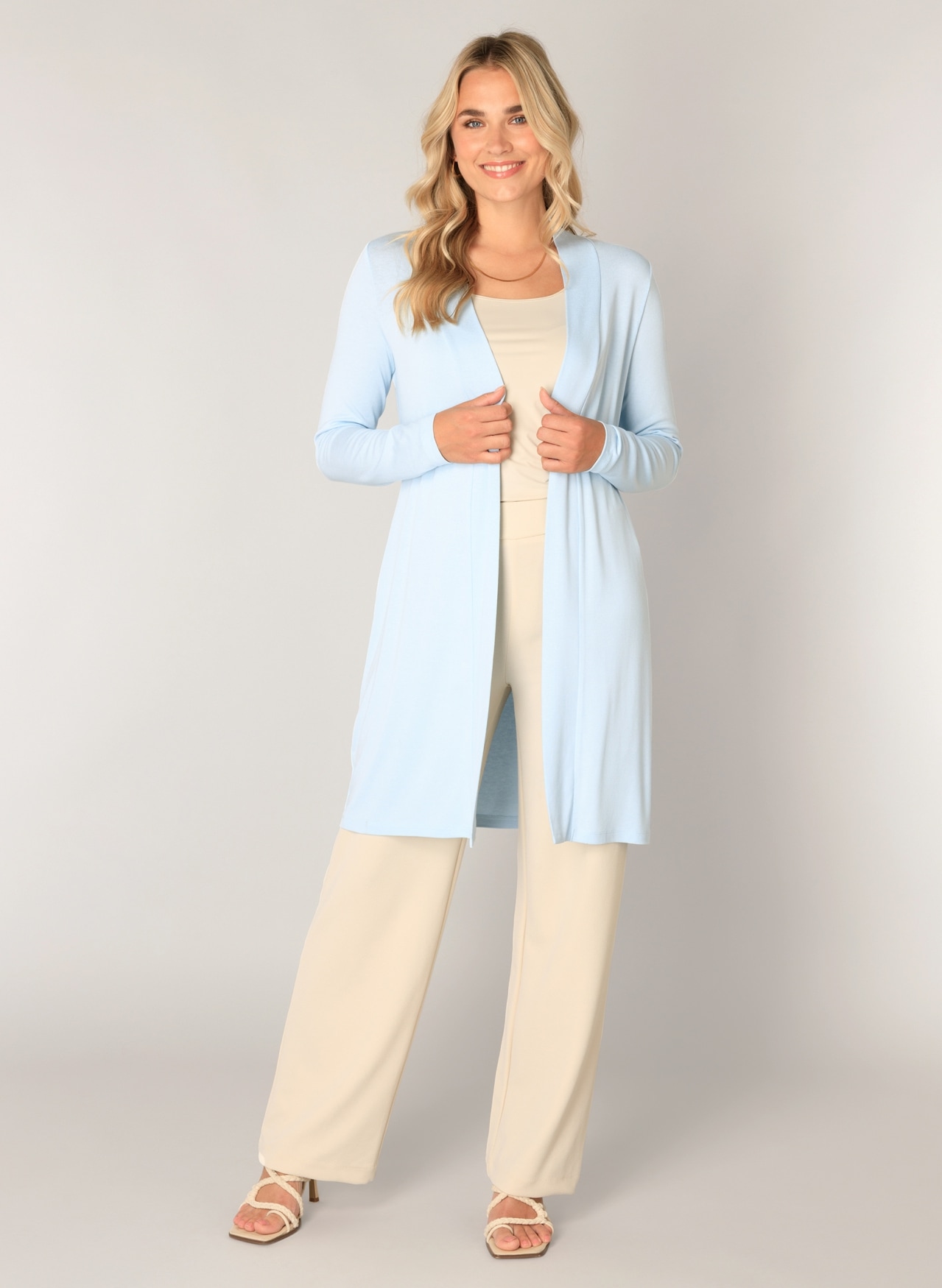 Base Level Longstrickjacke "Yayla Long" ohne Verschluss günstig online kaufen