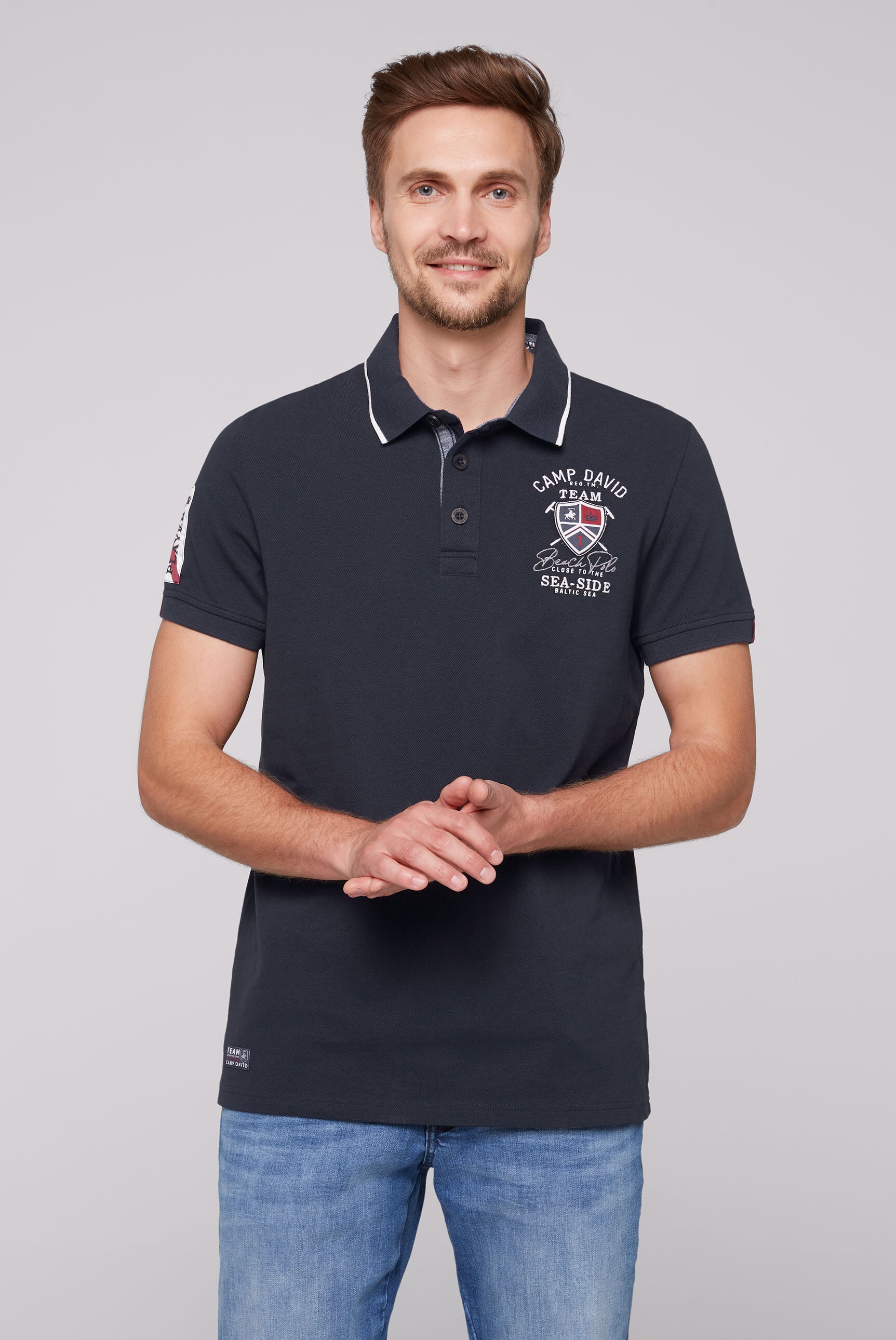 Poloshirt, aus Baumwolle