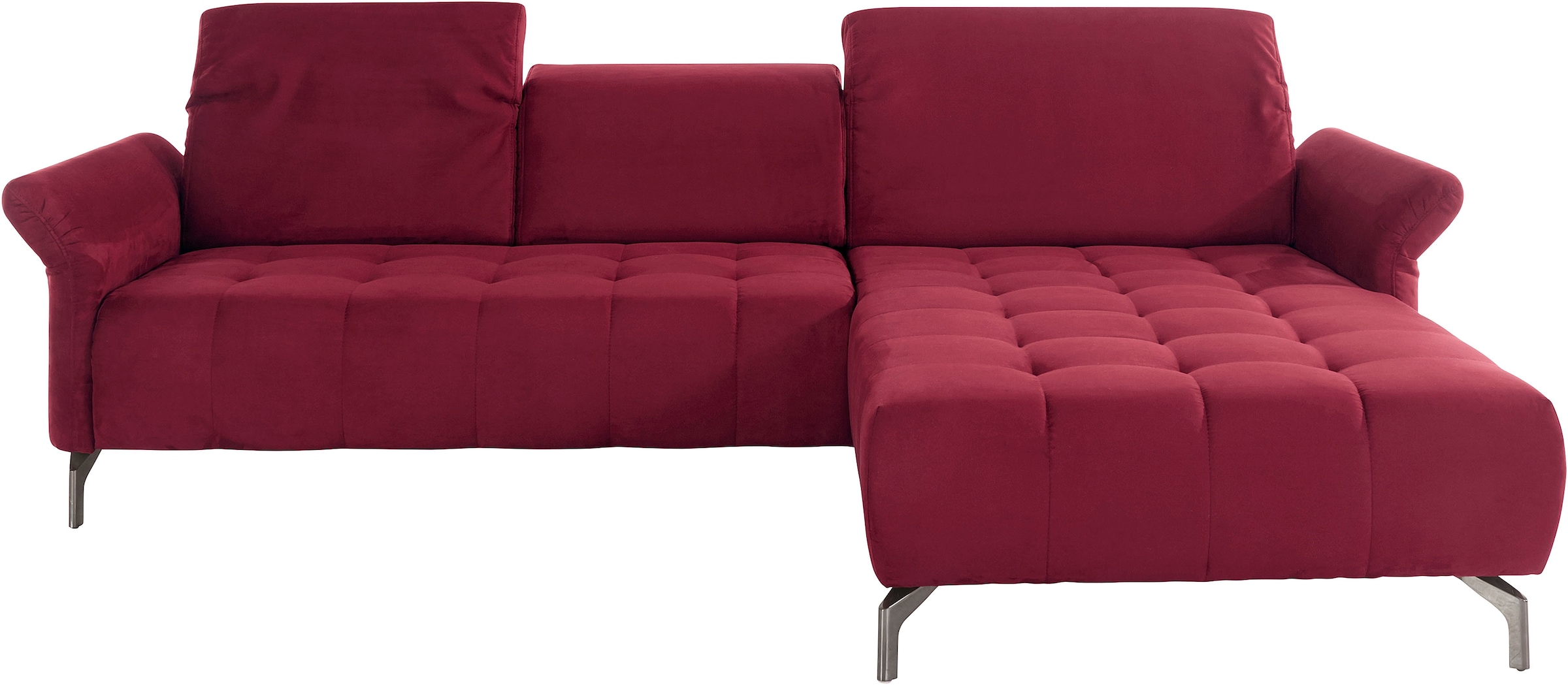 Home affaire Ecksofa "Fresh L-Form" Federkern, wahlweise Kopfteilverstellun günstig online kaufen