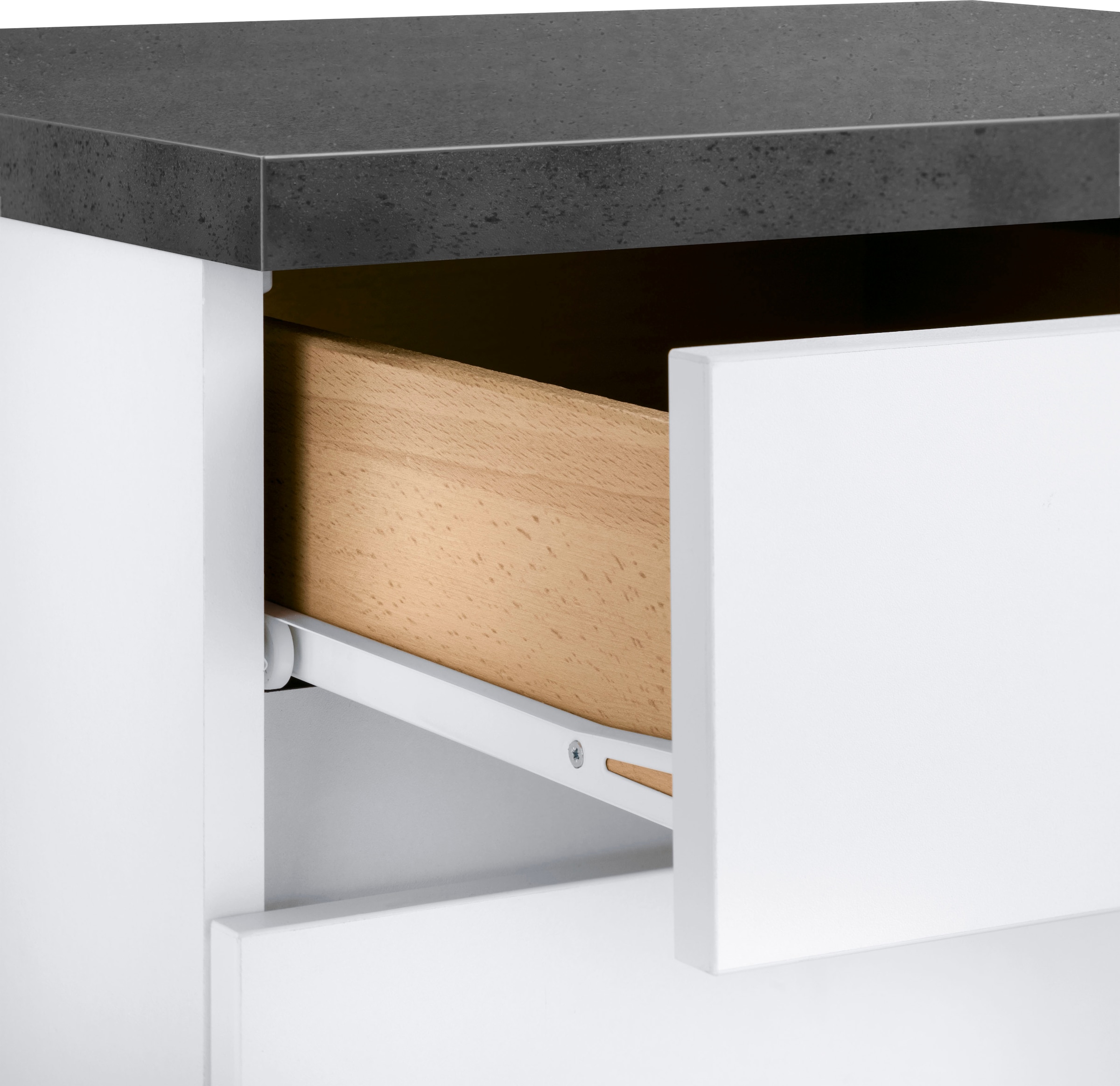 OPTIFIT Küchenzeile »Roth« Breite 300 cm, wahlweise mit E-Geräten, mit Apothekerschrank