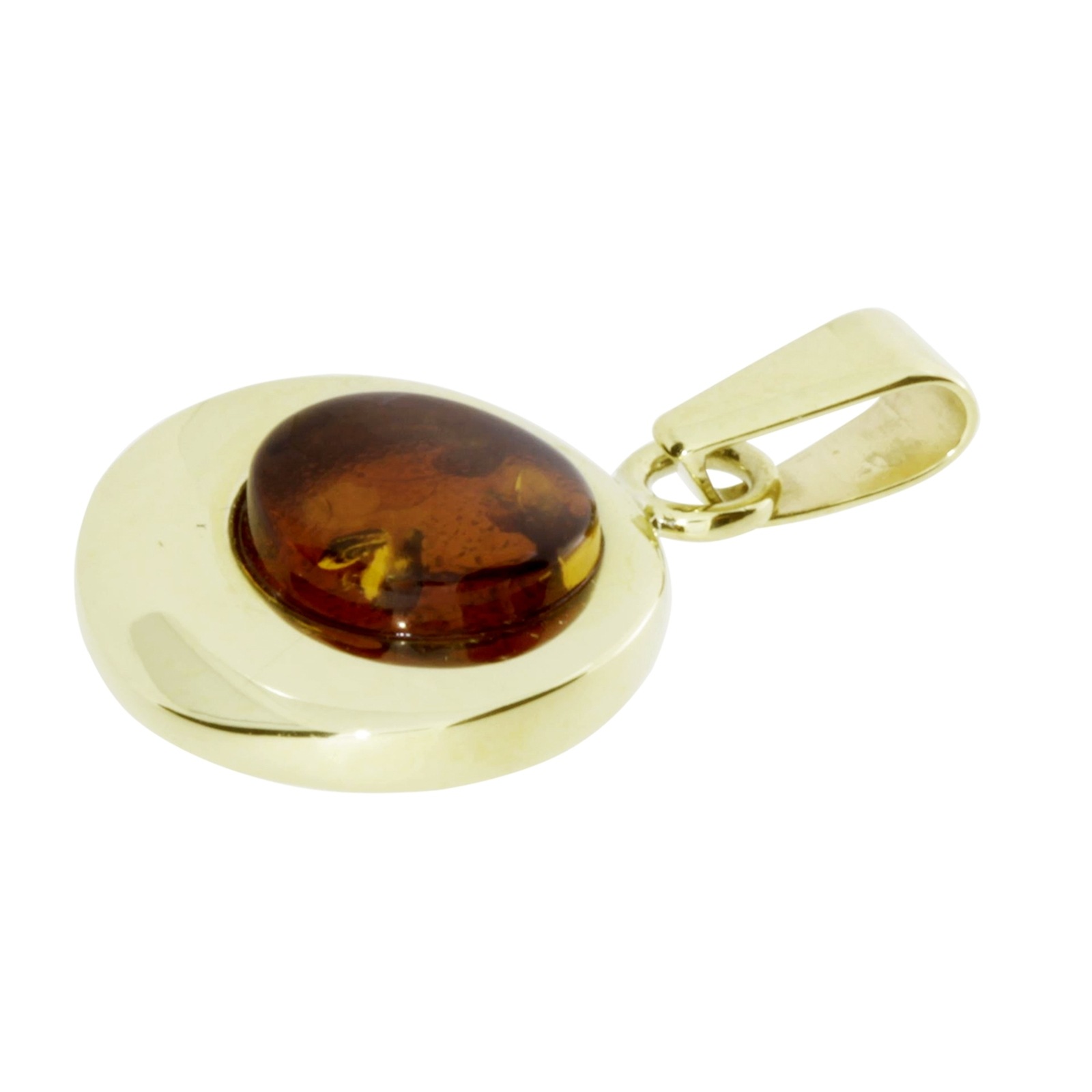 OSTSEE-SCHMUCK Kettenanhänger »- Alina 12 mm - Gold 333/000 - Bernstein«