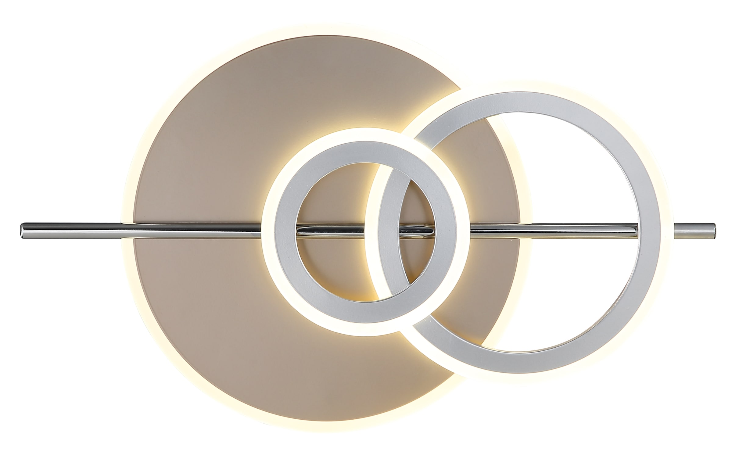 GLOBO LIGHTING Deckenleuchte »NORRIS« LED-Modul 1 Stk. Warmweiß Deckenlampe Wohnzimmer-Leuchte Schlafzimmer-Leuchte Flur Küche