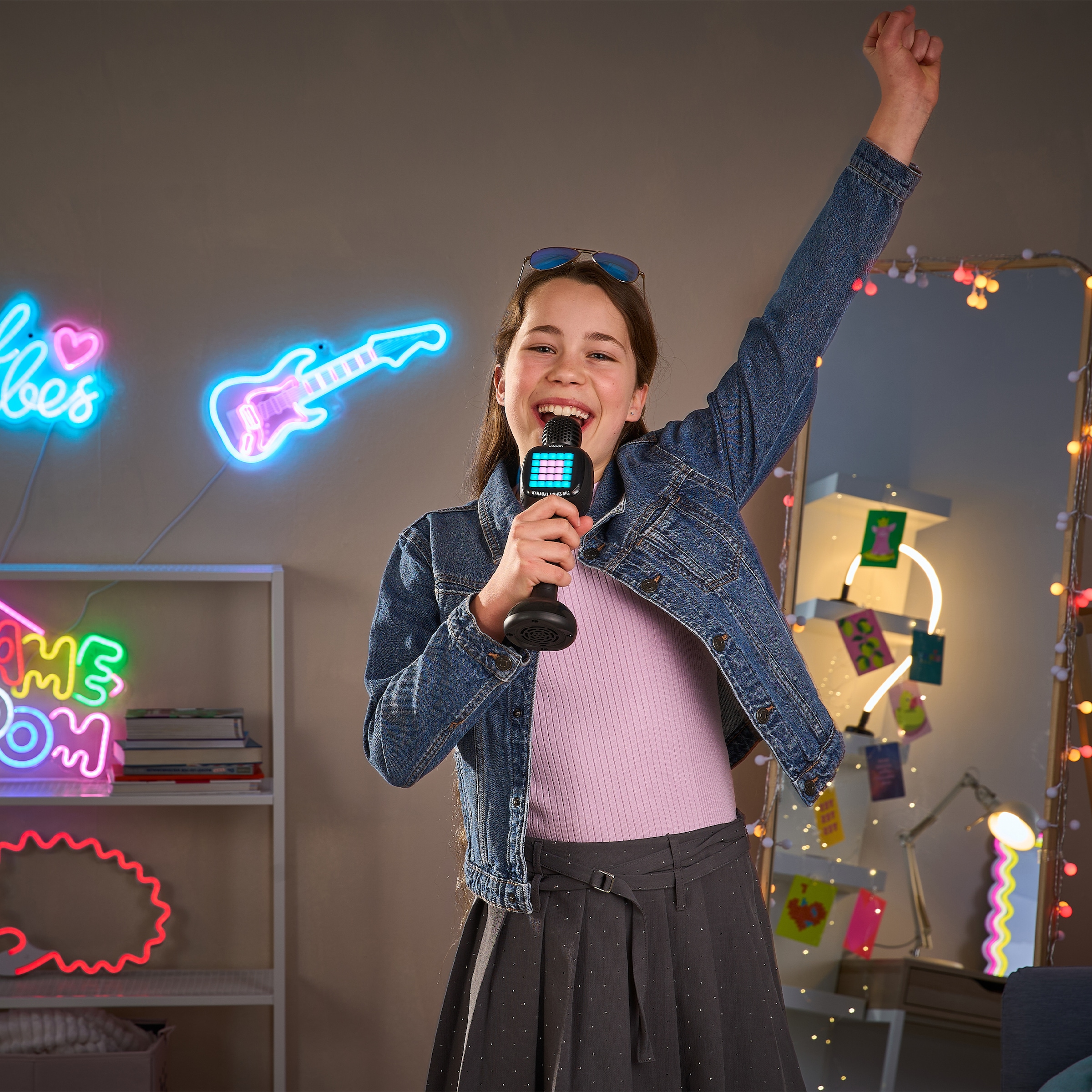 Vtech® Spielzeug-Musikinstrument »Karaoke Lights Mic« mit Lichteffekten