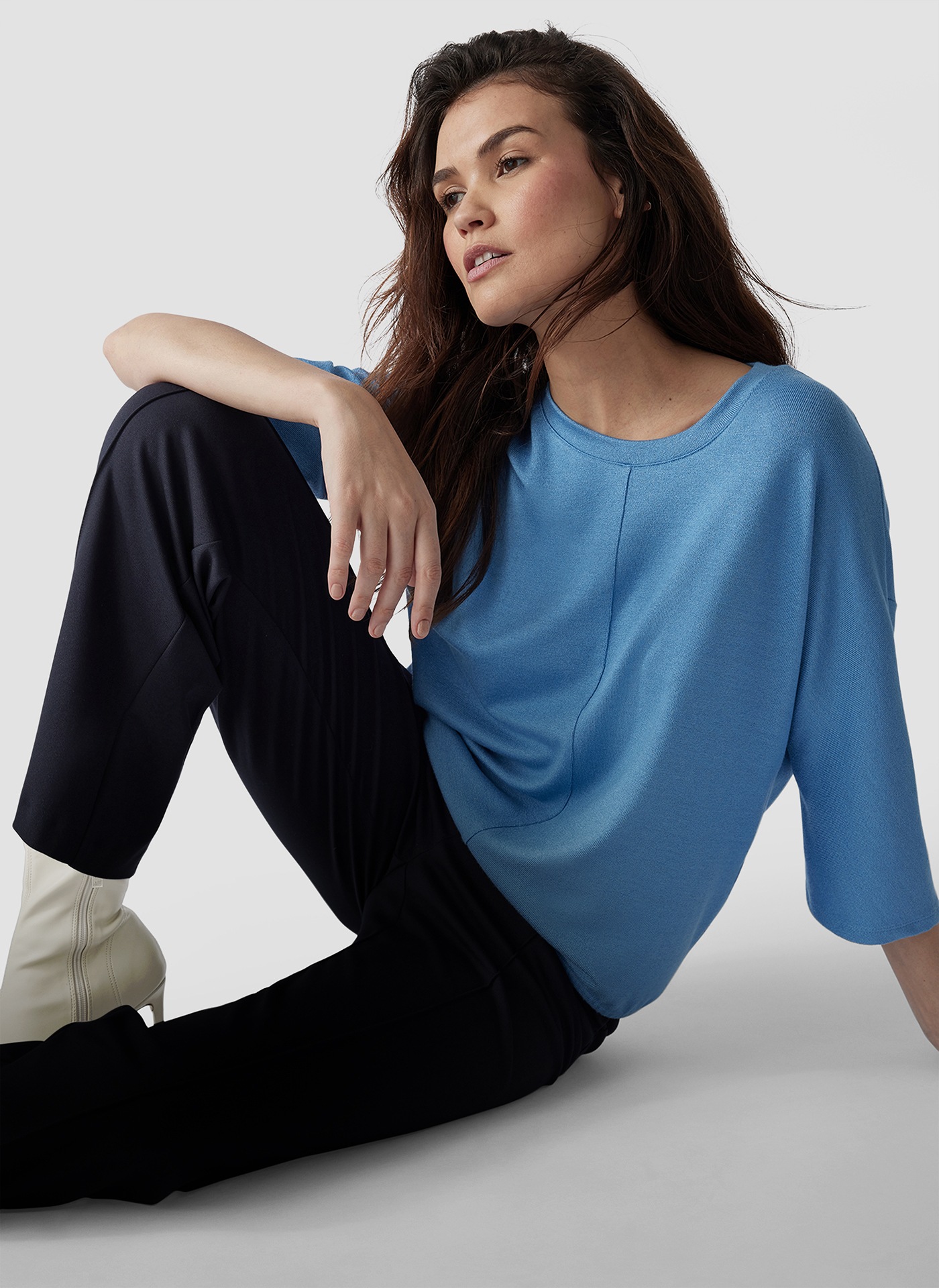LeComte Print-Shirt »LeComte Unifarbenes Shirt mit 3/4-Arm«