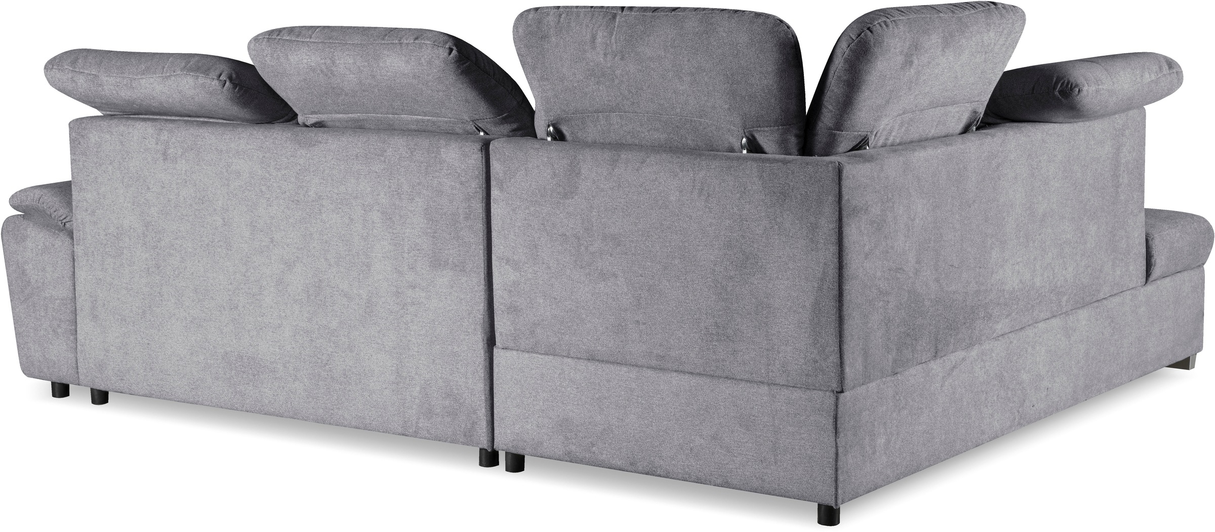 WERK2 Ecksofa »Brindisi, bequem und komfortabel, L-Form«, mit verstellbaren Kopfteilen, Bettfunktion & Bettkasten