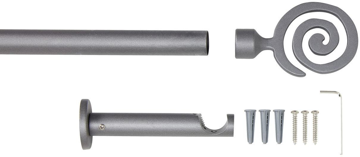 Good Life Vorhangstange "Espiral" Ø 20 mm 1 läufig-läufig Fixmaß günstig online kaufen