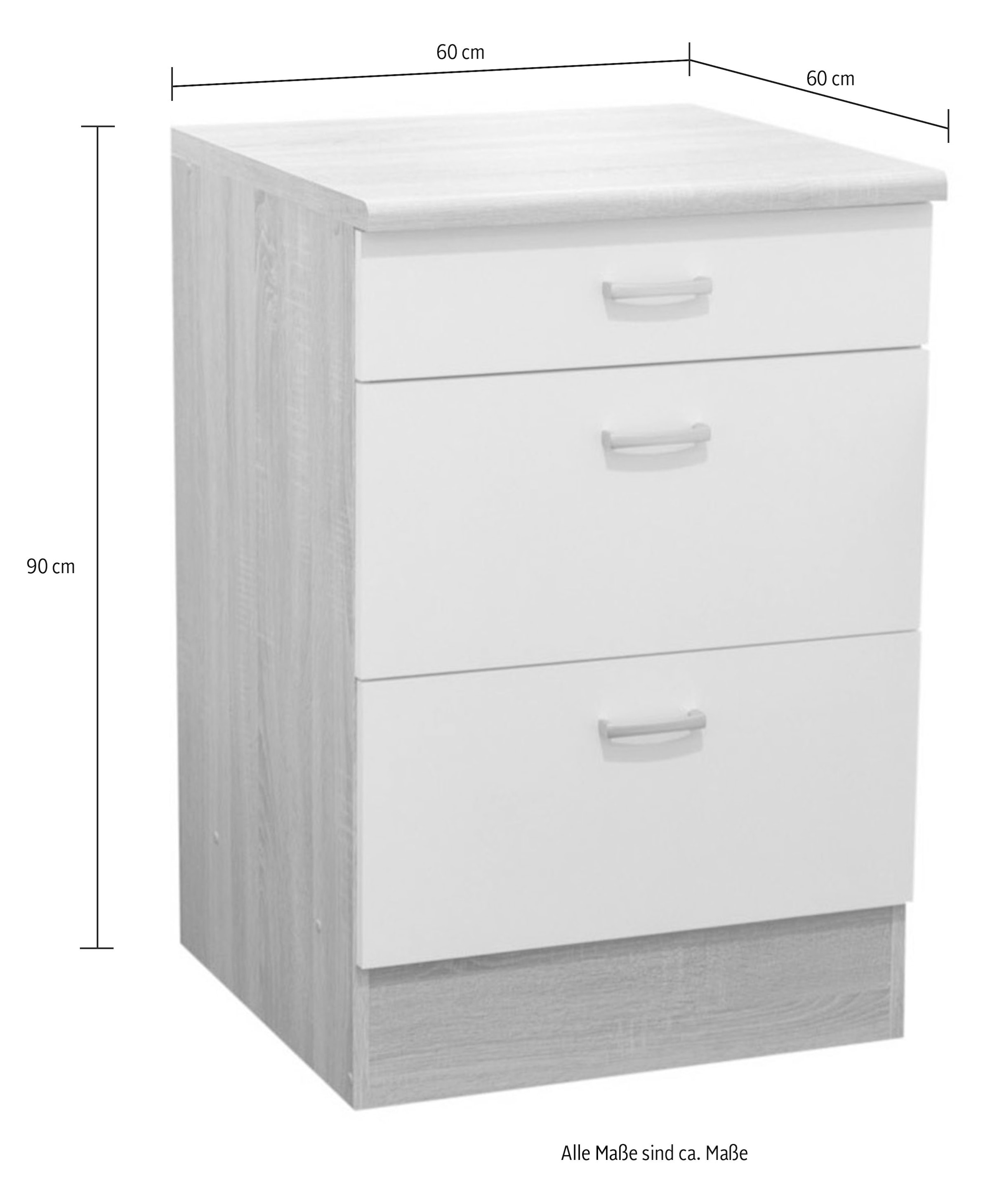 BASIC by Balculina Unterschrank »Andy«, Breite 60 cm