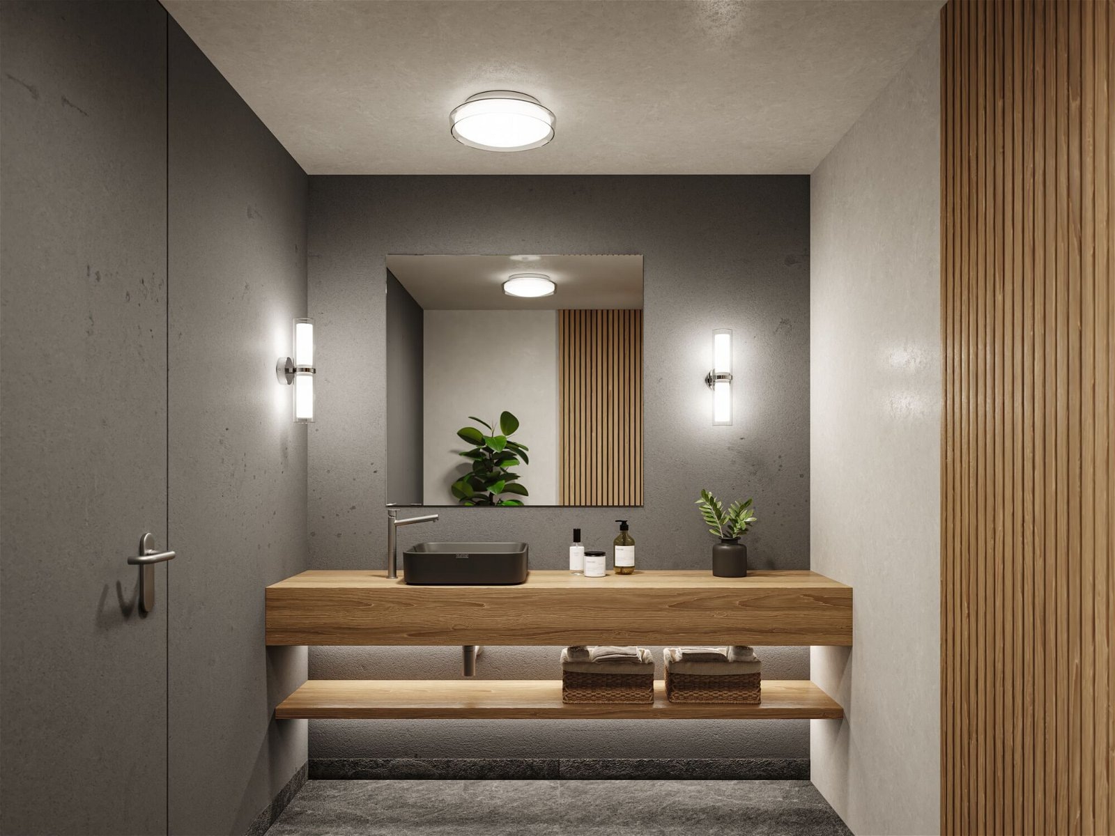 Paulmann Wandleuchte »Selection Bathroom 2x20W 2 max. flammig-flammig, BAUR IP44 | Luena 230V Glas/Metall«, E14 Chrom