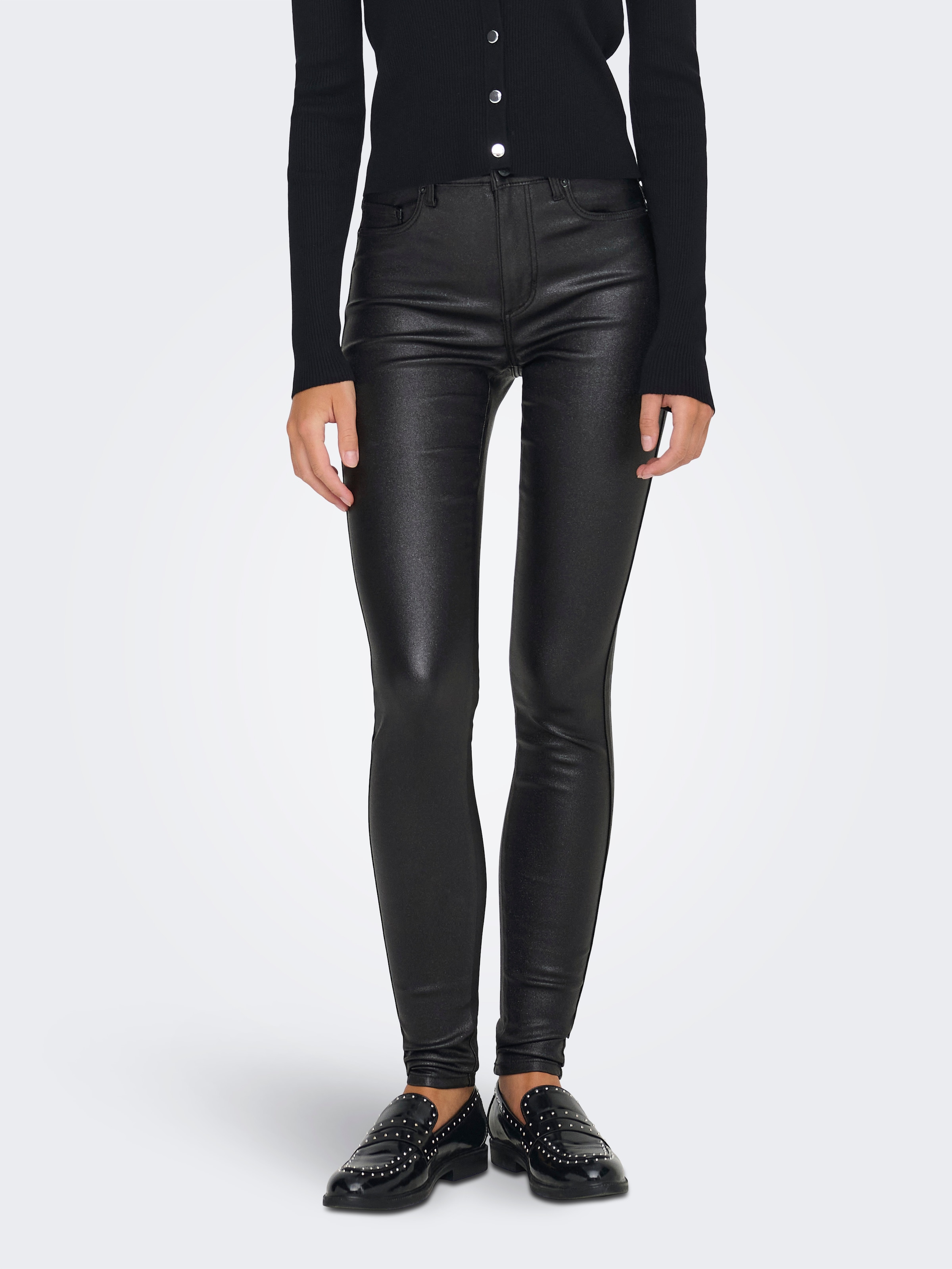 ONLY Skinny-fit-Jeans "ONLROYAL HW SK COAT SPARKLE DNM BOX" günstig online kaufen