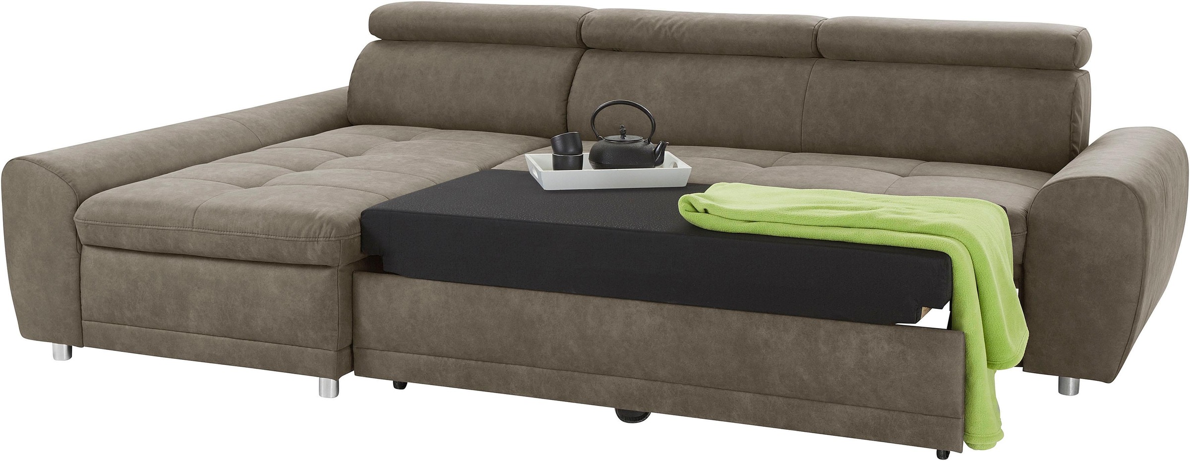 Sit & More Riva L-Shape Corner Sofa Taupe 2