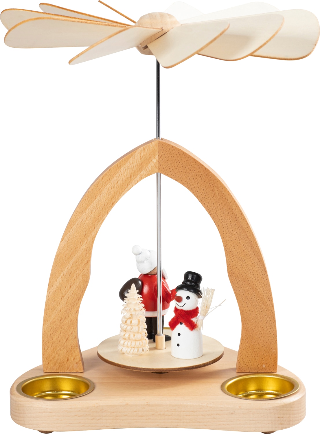 SAICO Original Weihnachtspyramide "Tischpyramide, Weihnachtsmann und Schnee günstig online kaufen