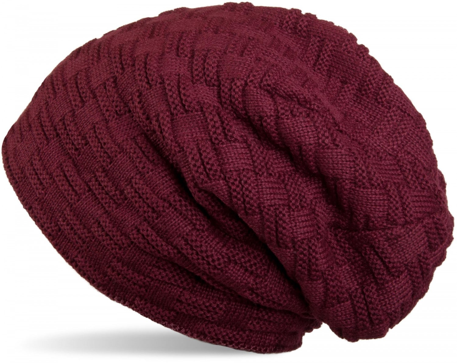 styleBREAKER Strickmütze "Feinstrick Beanie mit Flecht Muster und Teddyfleece" 1 Stk.