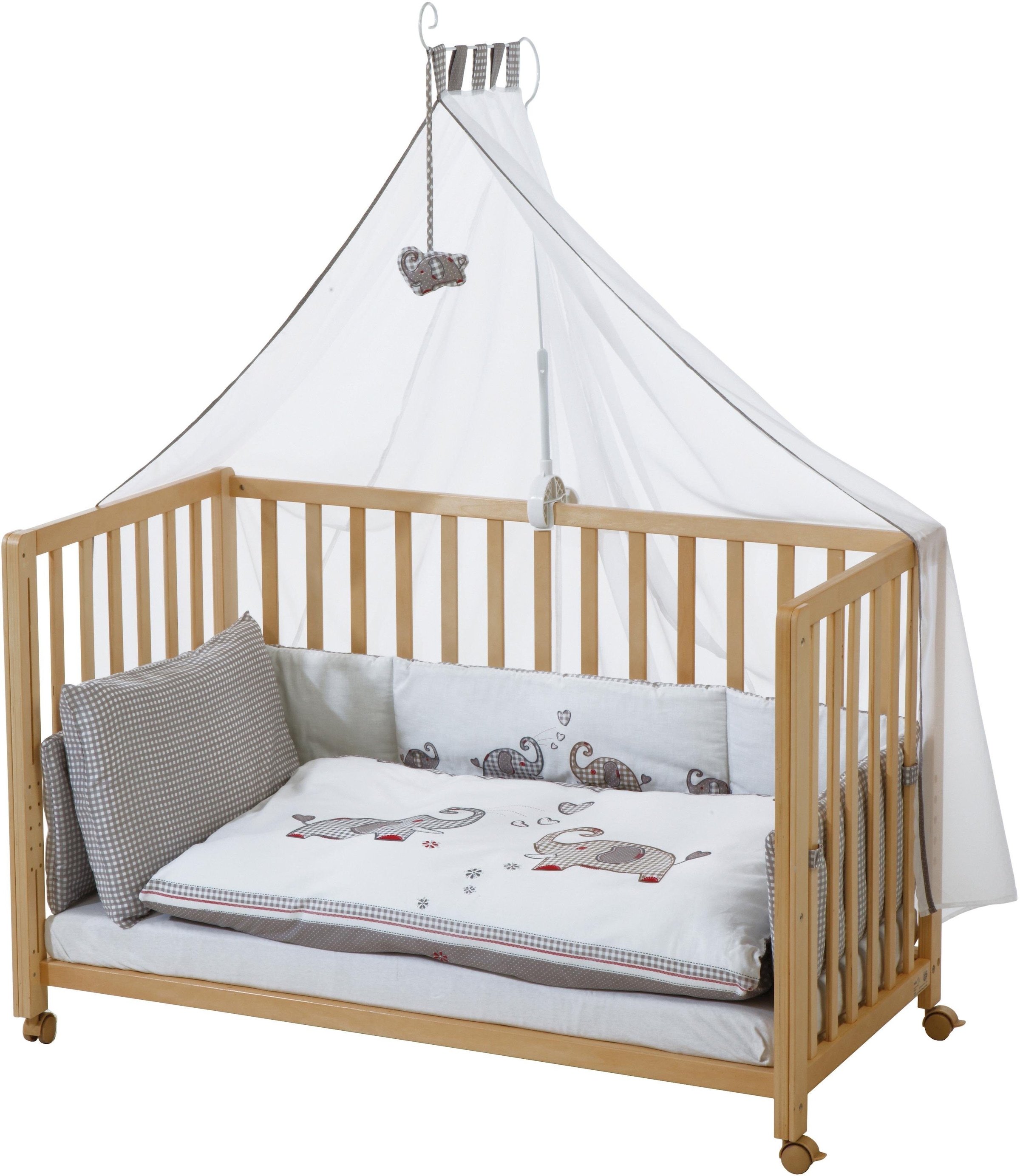 roba® Babybett »Room Bed, Jumbo twins grau«, (6 tlg.)