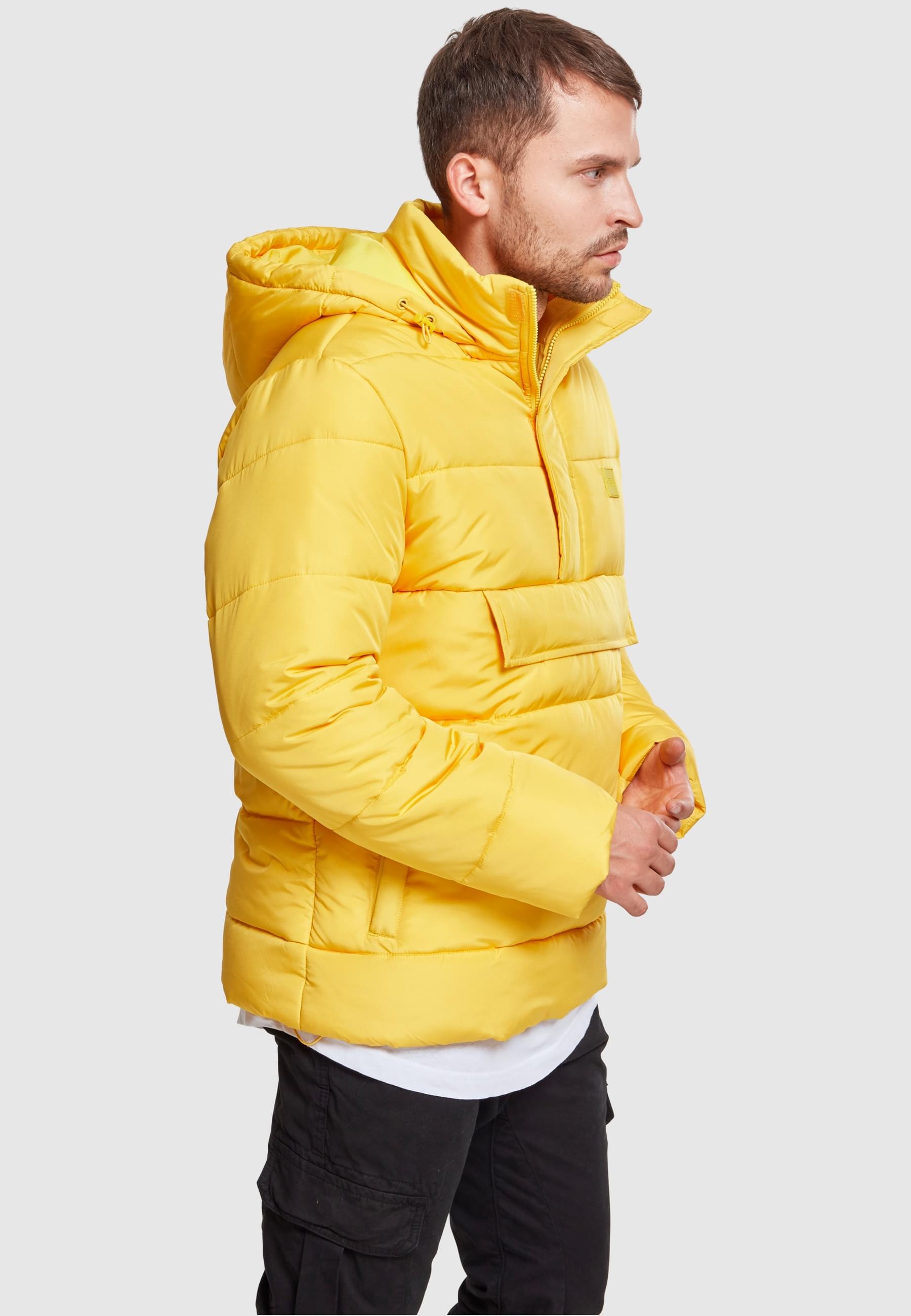 URBAN CLASSICS Winterjacke »Urban Classics Herren Pull Over Puffer Jacket«, (1 St.), mit Kapuze