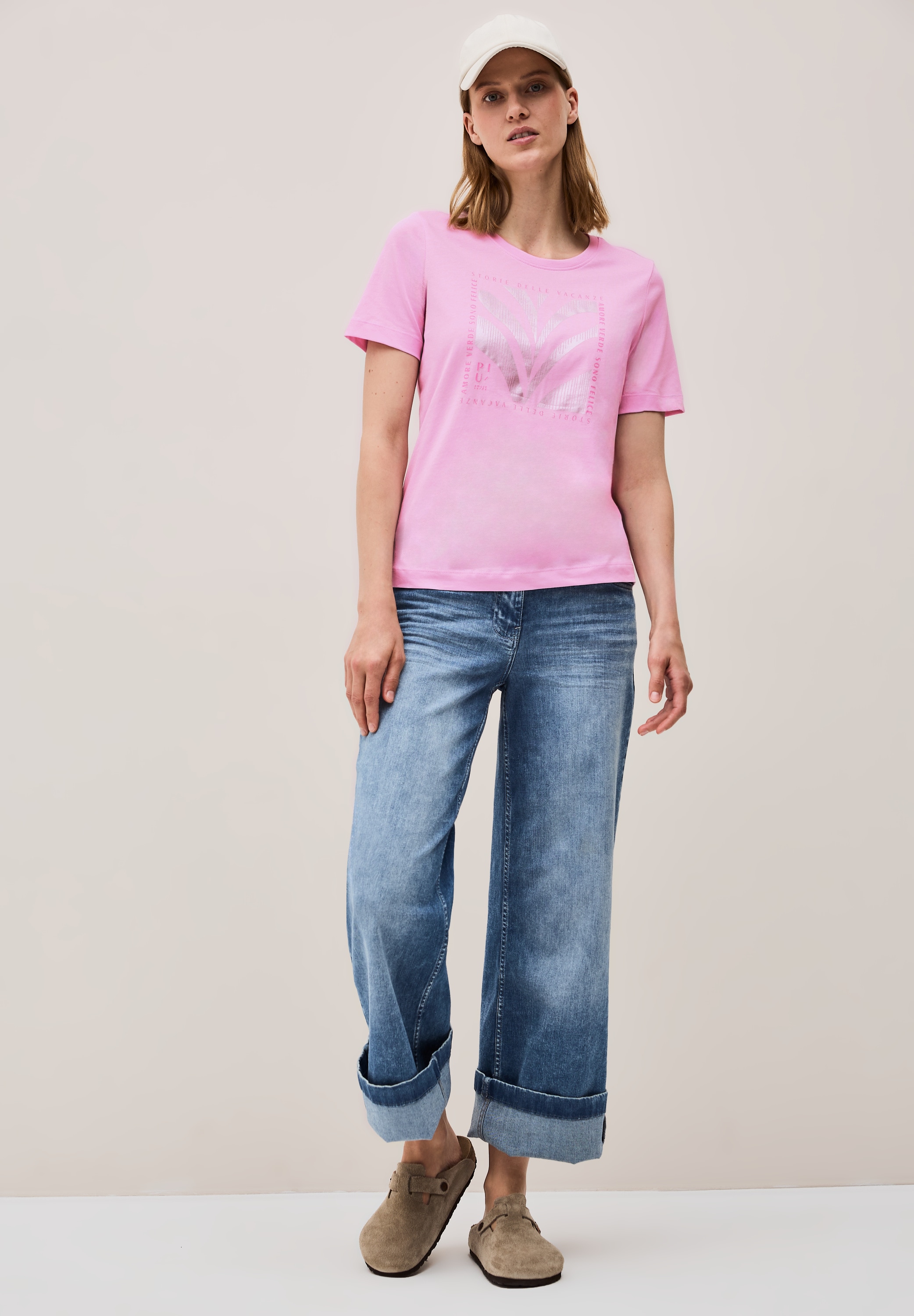 Cecil T-Shirt, aus reiner Baumwolle
