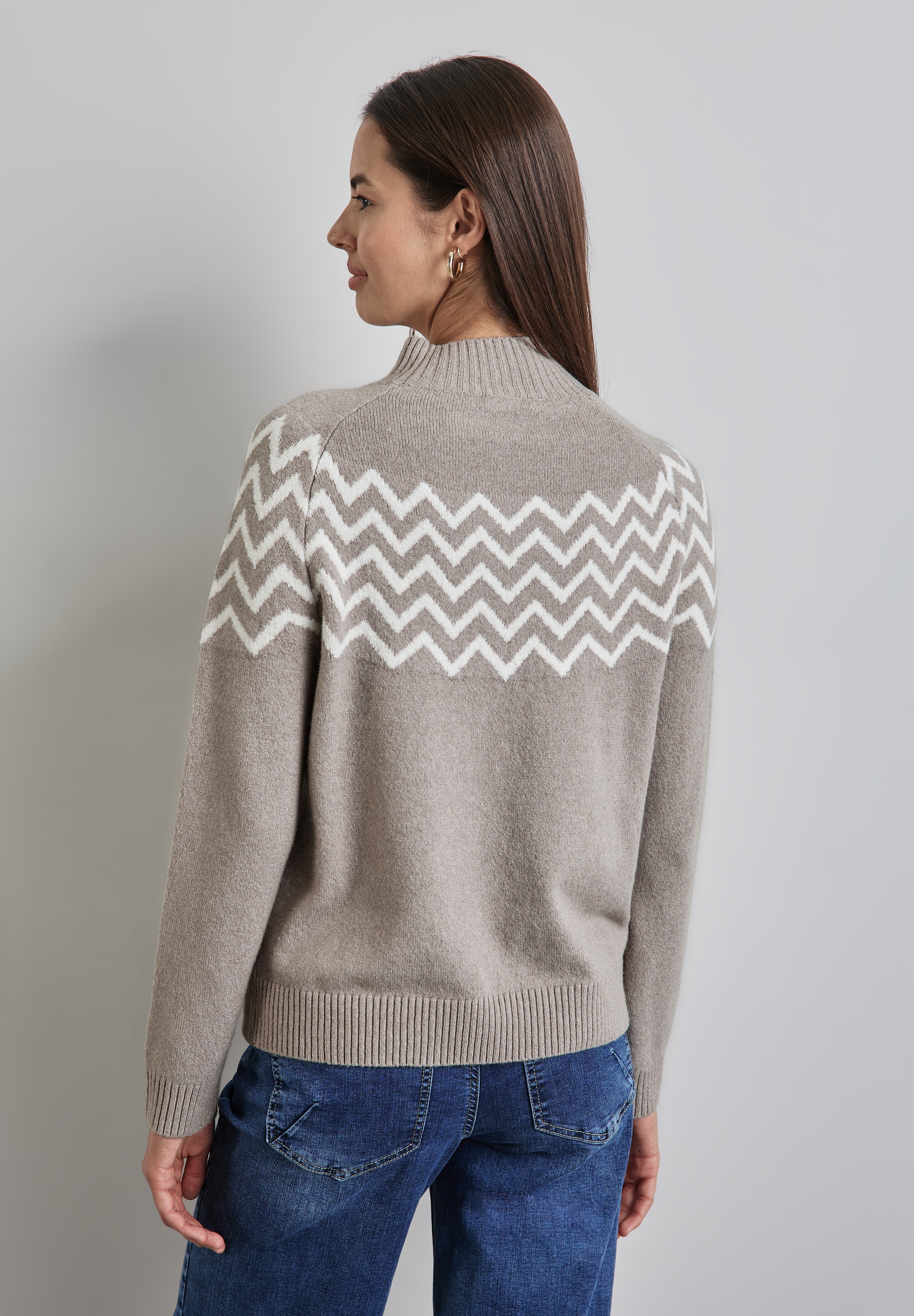 STREET ONE Strickpullover, mit grafischem Muster