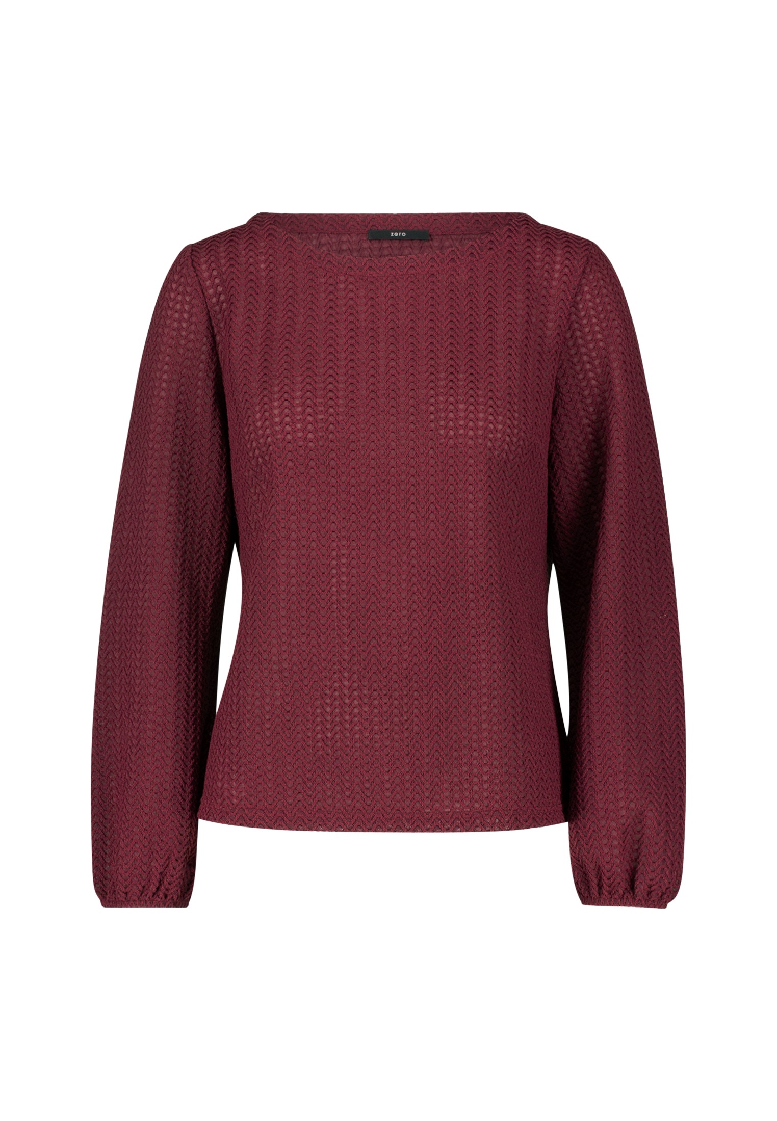 Zero Kurzarmshirt »zero Damen Strukturshirt mit Rundausschnitt«, (1 tlg.), Plain/ohne Details
