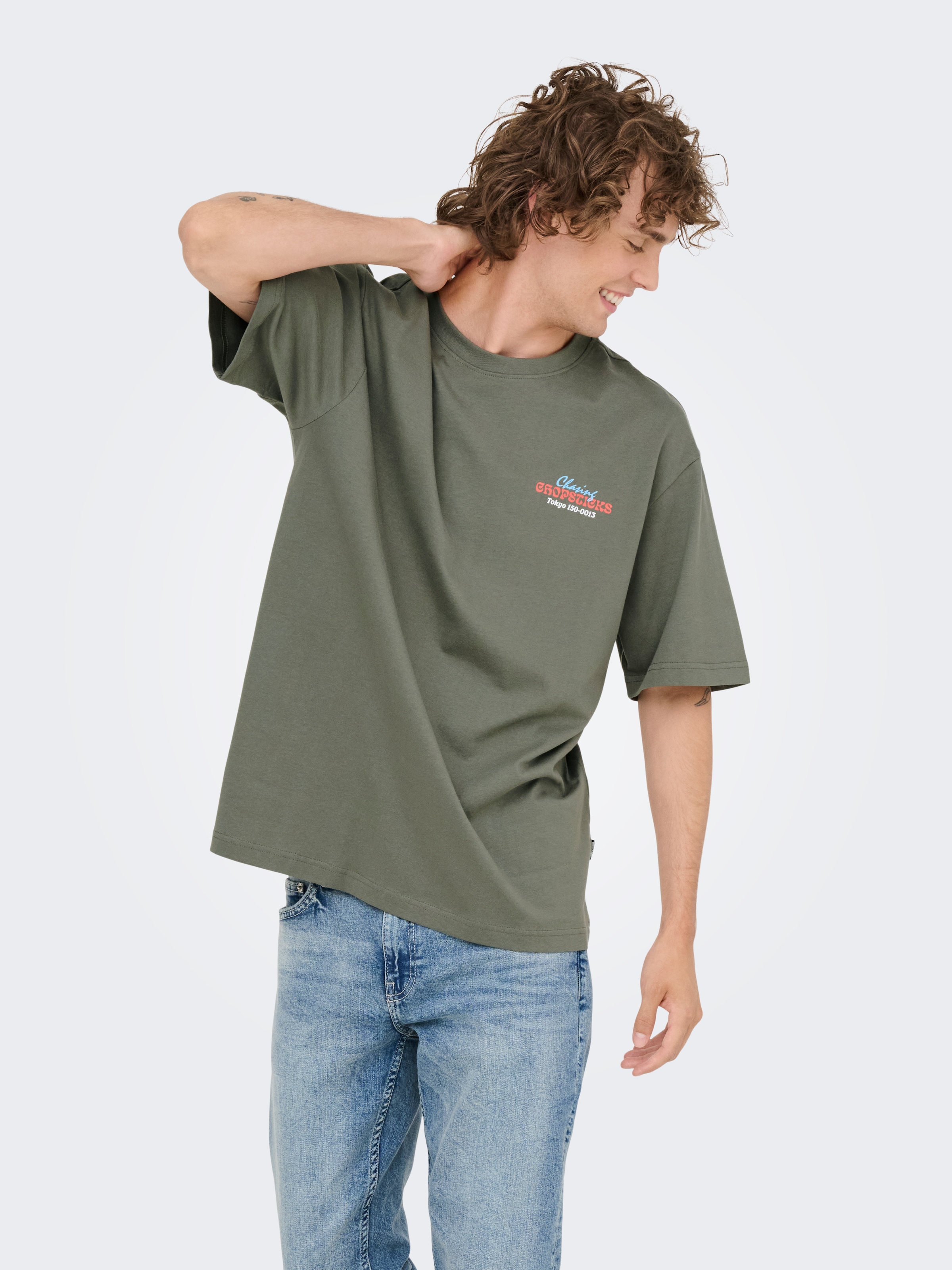 ONLY & SONS T-Shirt "ONSFRANK RLX SS TEE NOOS" Baumwolle, relaxed fit günstig online kaufen