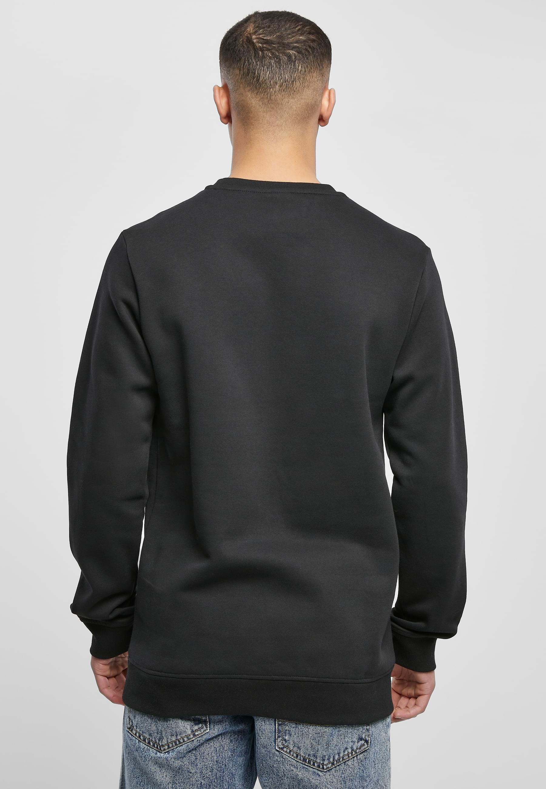 URBAN CLASSICS Rundhalspullover »Urban Classics Herren Basic Terry Crew«, (1 tlg.)
