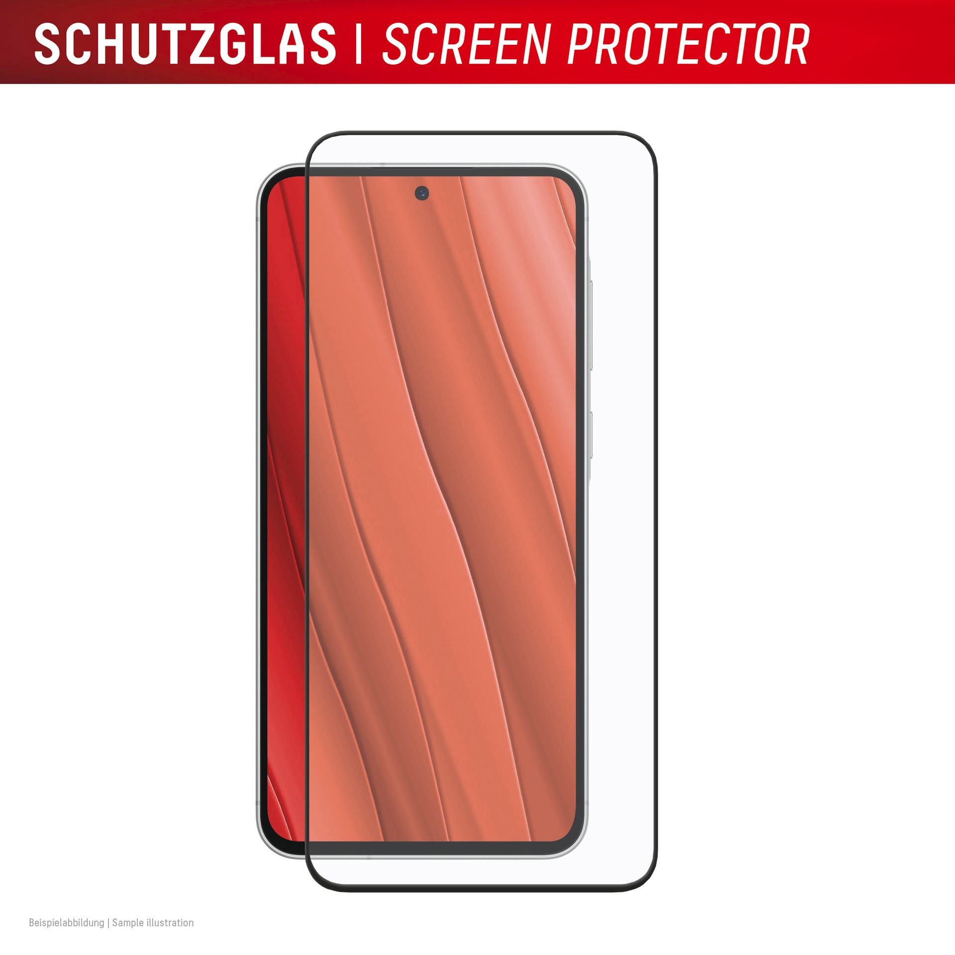Displex Displayschutzglas »Premium Glass Screen Protector mit EASY-ON MountMaster« für Samsung Galaxy A57 Displayschutzfolie, Schutzfolie, Bildschirmschutz, kratz- & stoßfest